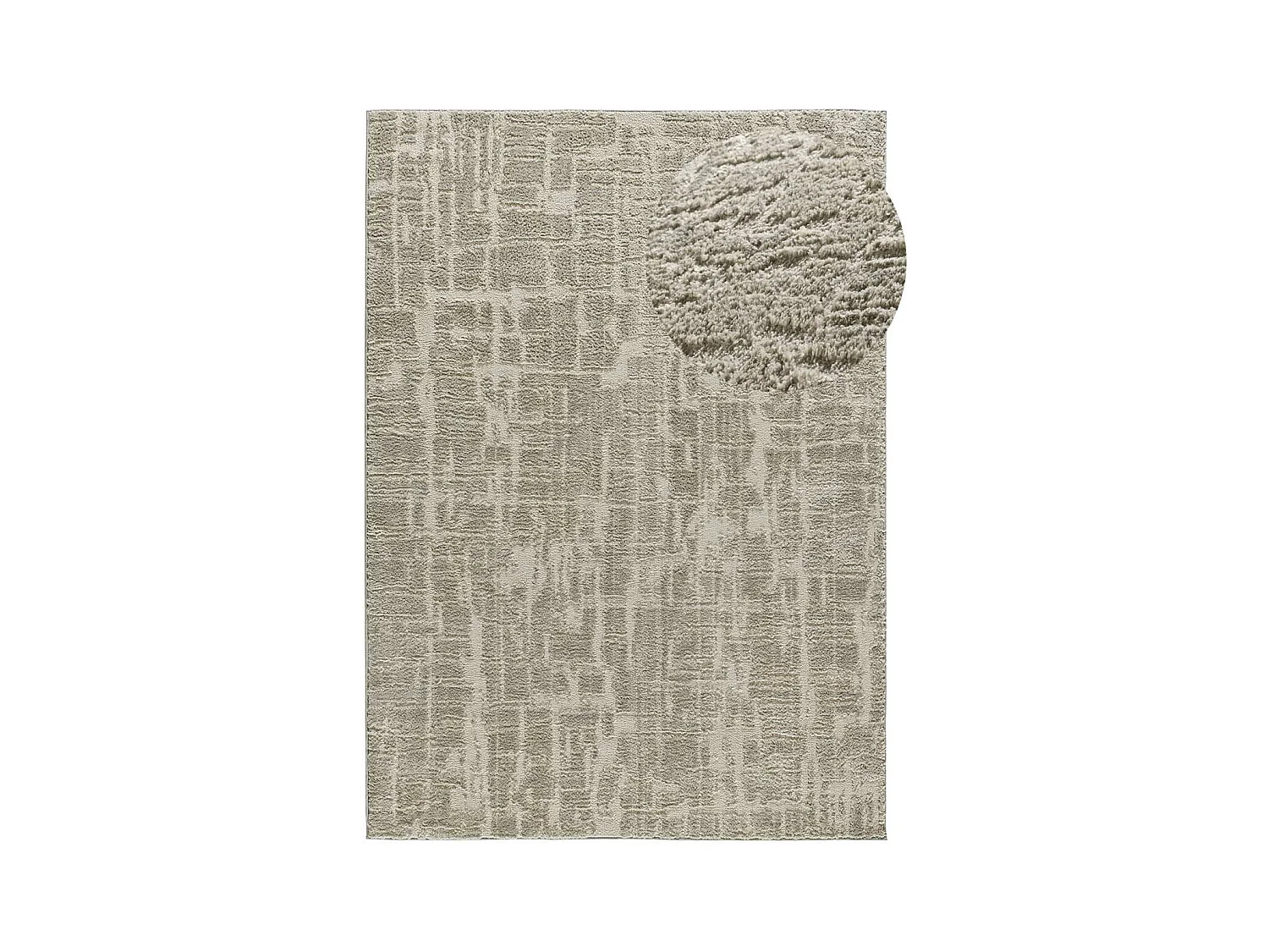 Hochflorteppich - skandinavisch - silber - 160x230 cm - LIMA