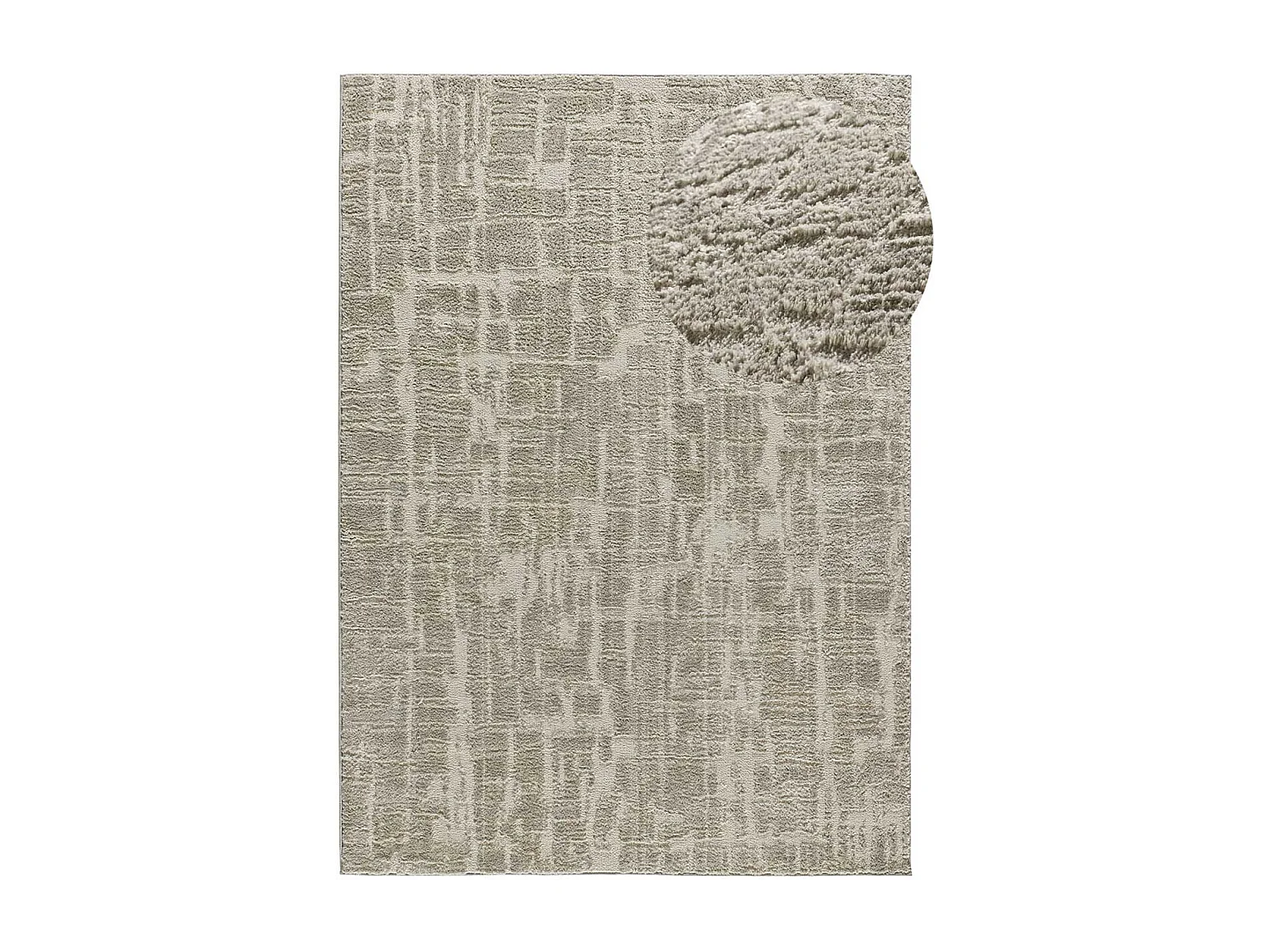 Hochflorteppich - skandinavisch - silber - 160x230 cm - LIMA