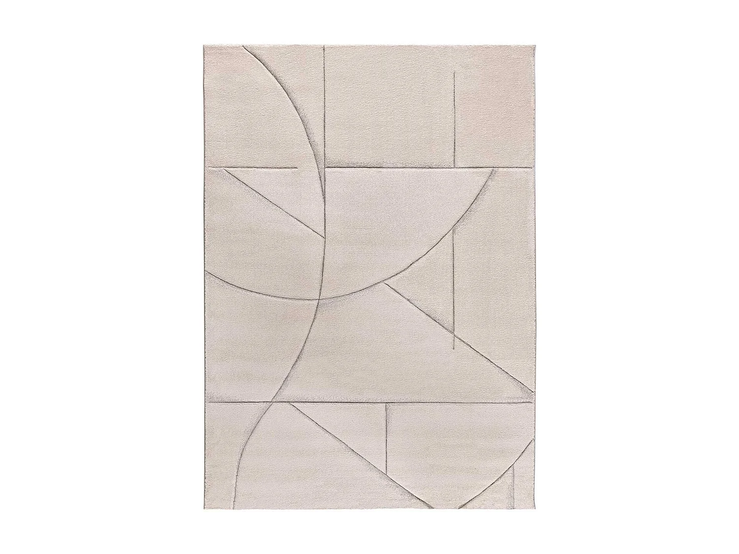 Alfombra interior  - geométrico - crema - 120 x 170 cm - LENA