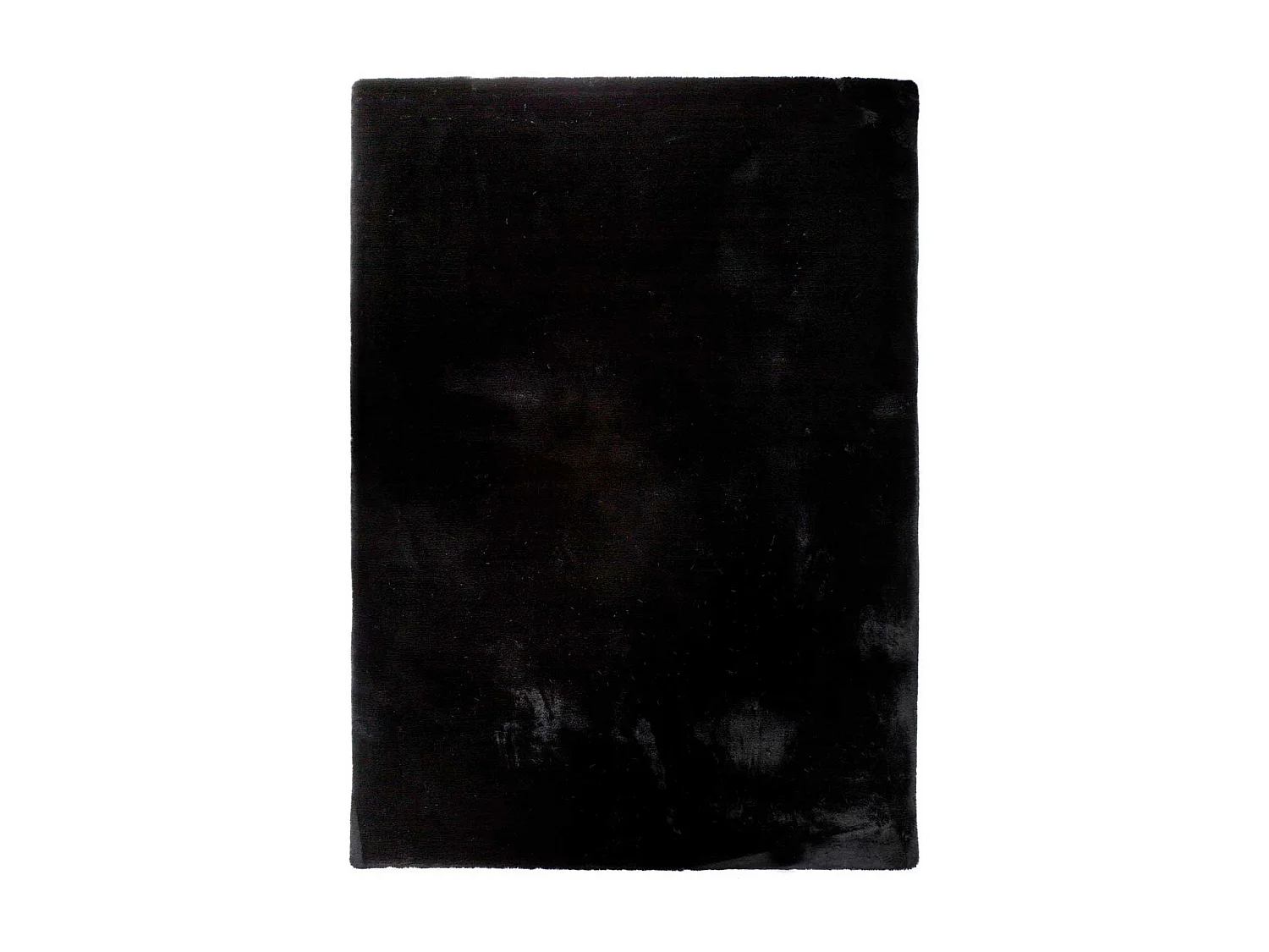 Alfombra interior  - shaggy liso - negro - 80 x 150 cm - FOX