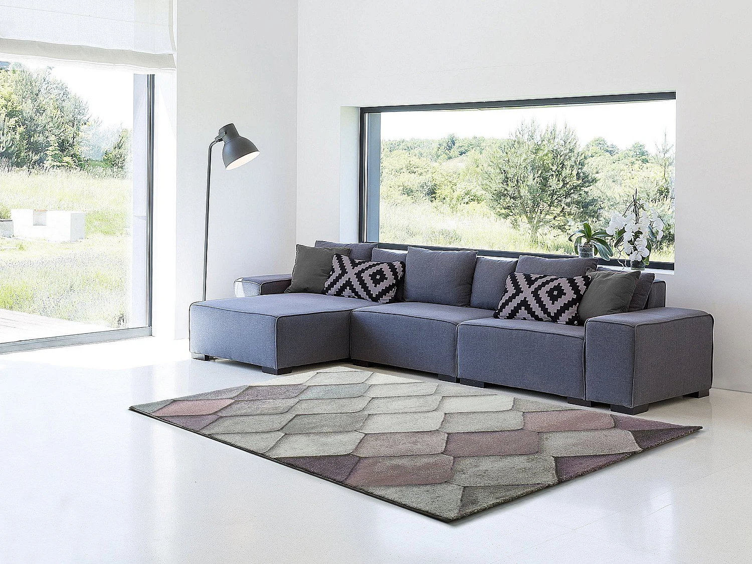 Kurzflorteppiche - geometrisch - mehrfarbig - 160x230 cm - MUBIS