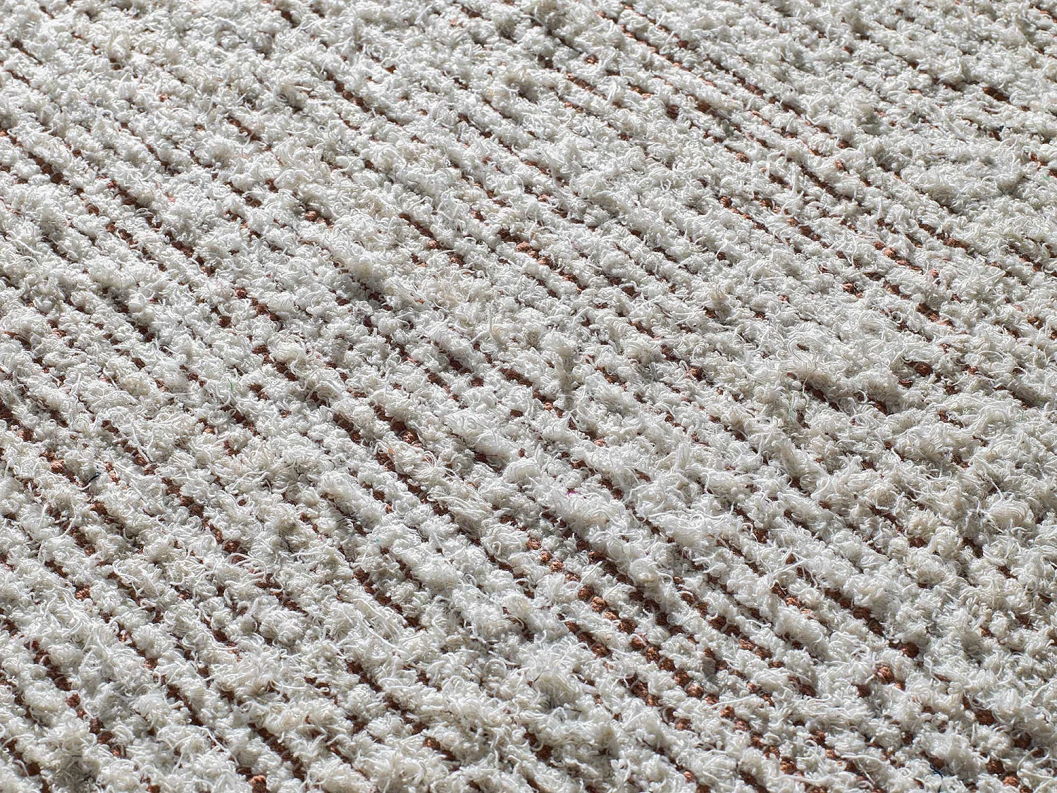 Tapis intérieur - semi-uni - crème - 60 x 110 cm - REIMAGINE