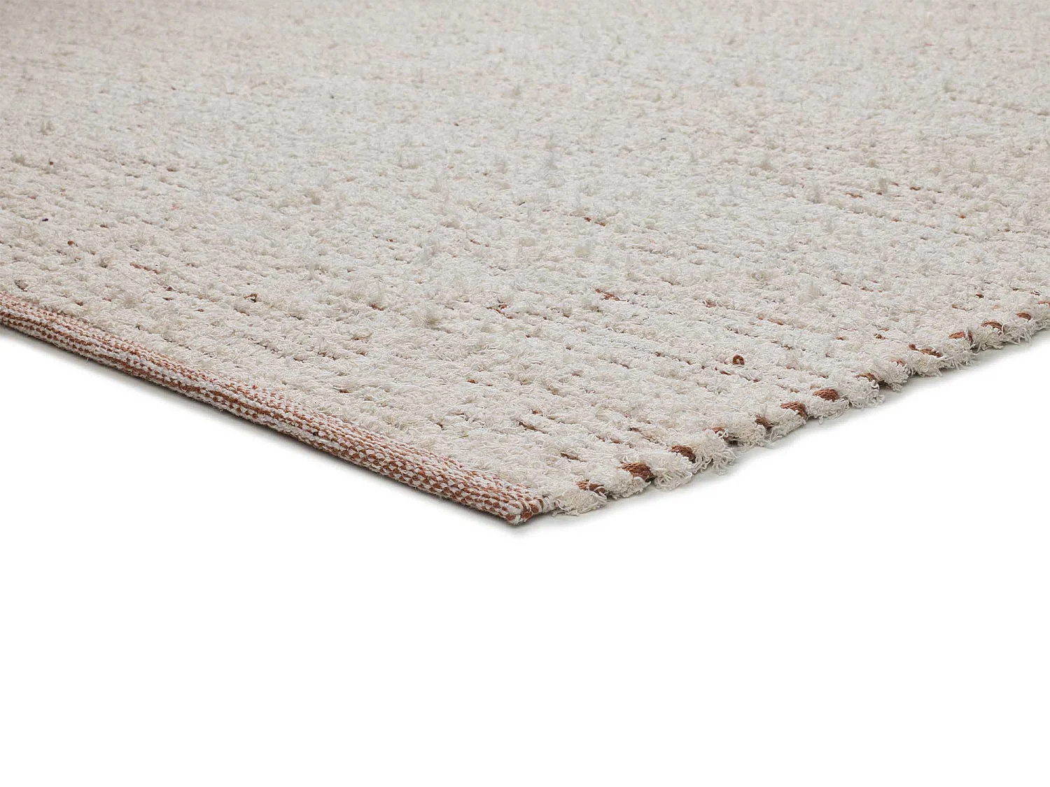 Alfombra interior  - semi-lisa - crema - 60 x 110 cm - REIMAGINE