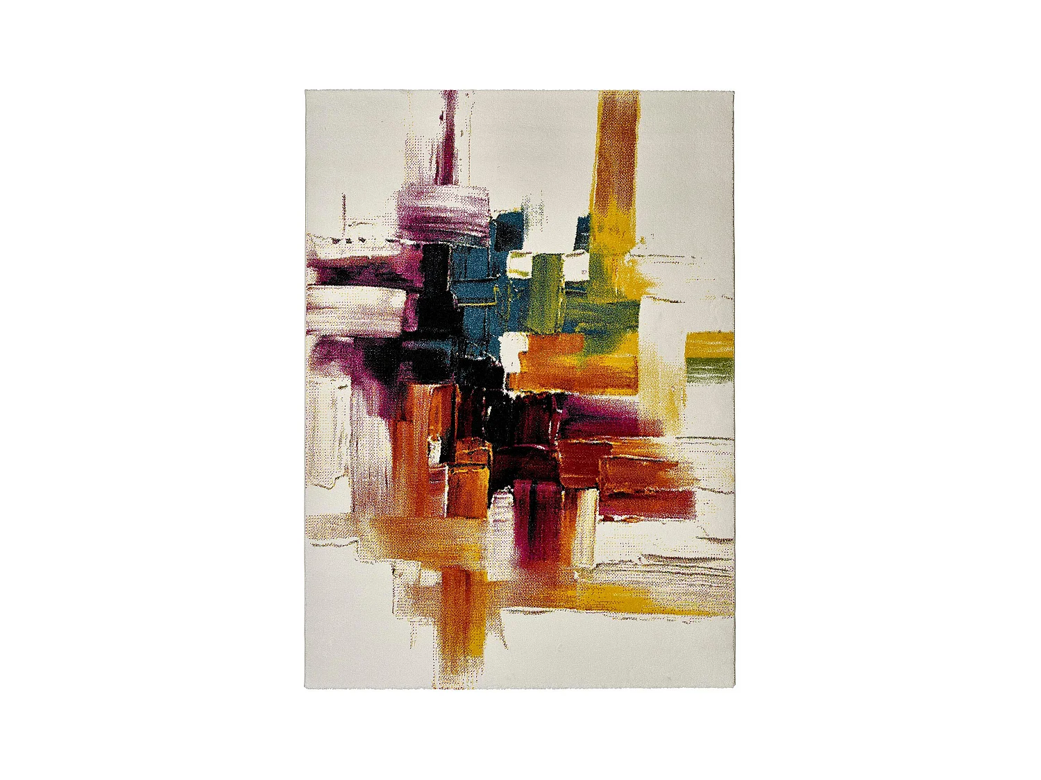 Alfombra interior  - abstracto - multicolor - 60 x 120 cm - BELIS