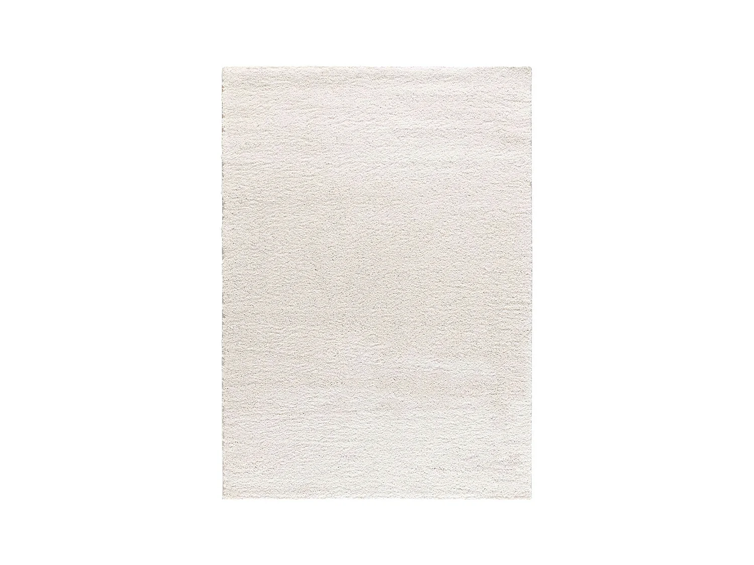 Hochflorteppich - einfarbig shaggy - weiß - 60x120 cm - ATLAS