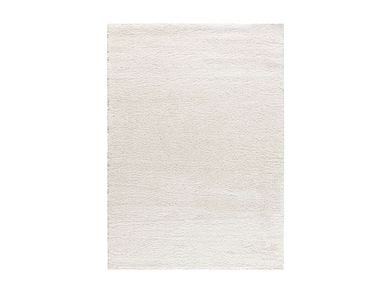 Alfombra interior  - shaggy liso - blanco - 60 x 120 cm - ATLAS