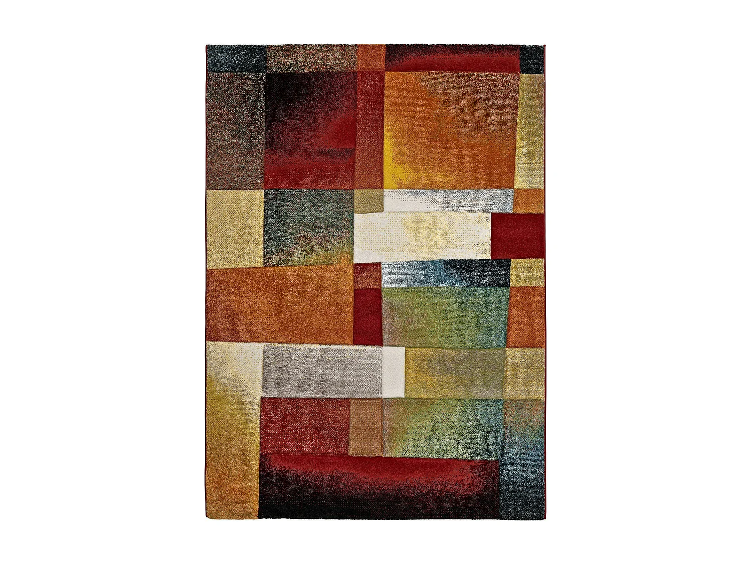 Tapete interior - geométrico - multicolorido - 160 x 230 cm - MATRIX