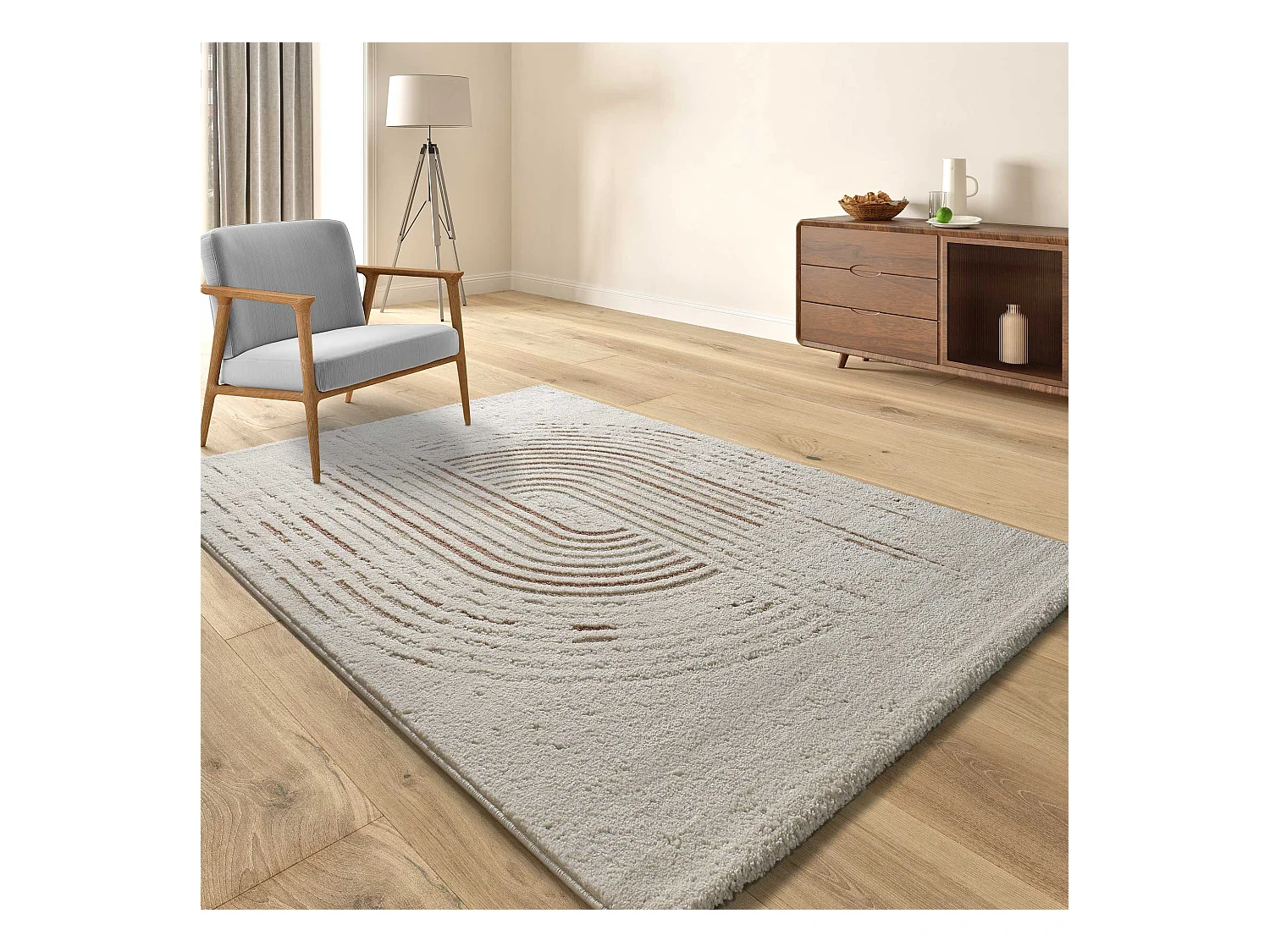 Tapis intérieur - scandinave - multicolore - 80 x 150 cm - CANDELA