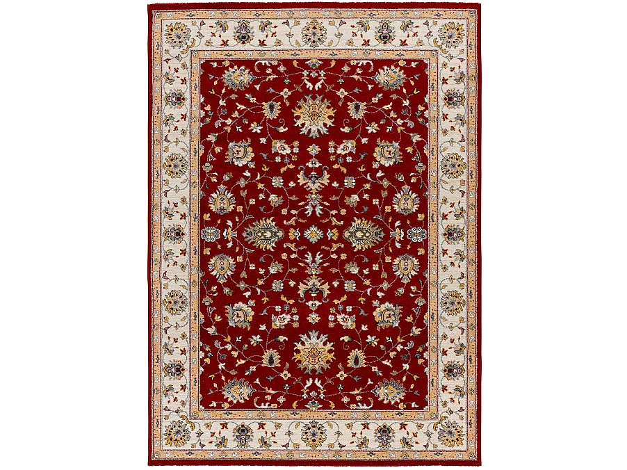 Laagpolig tapijt - klassiek - rood - 115x160 cm - CLASSIC