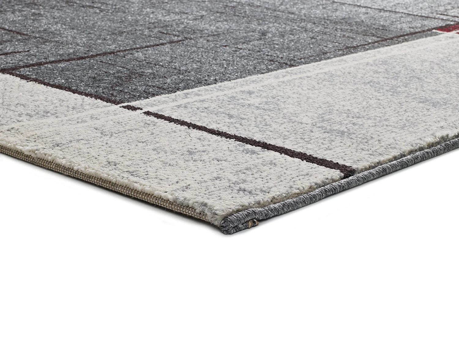Tapis intérieur - moderne - gris - 60 x 120 cm - DREAMS