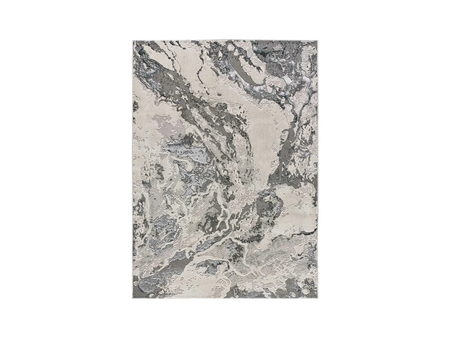 Alfombra interior  - abstracto - gris - 140 x 200 cm - AGATA