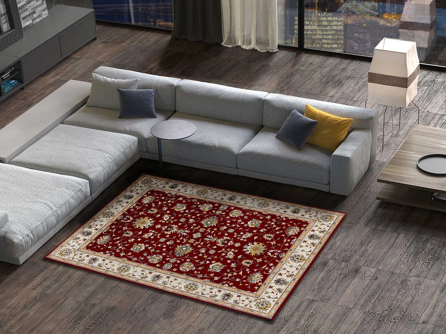 Tapis intérieur - classique - rouge - 80 x 150 cm - CLASSIC
