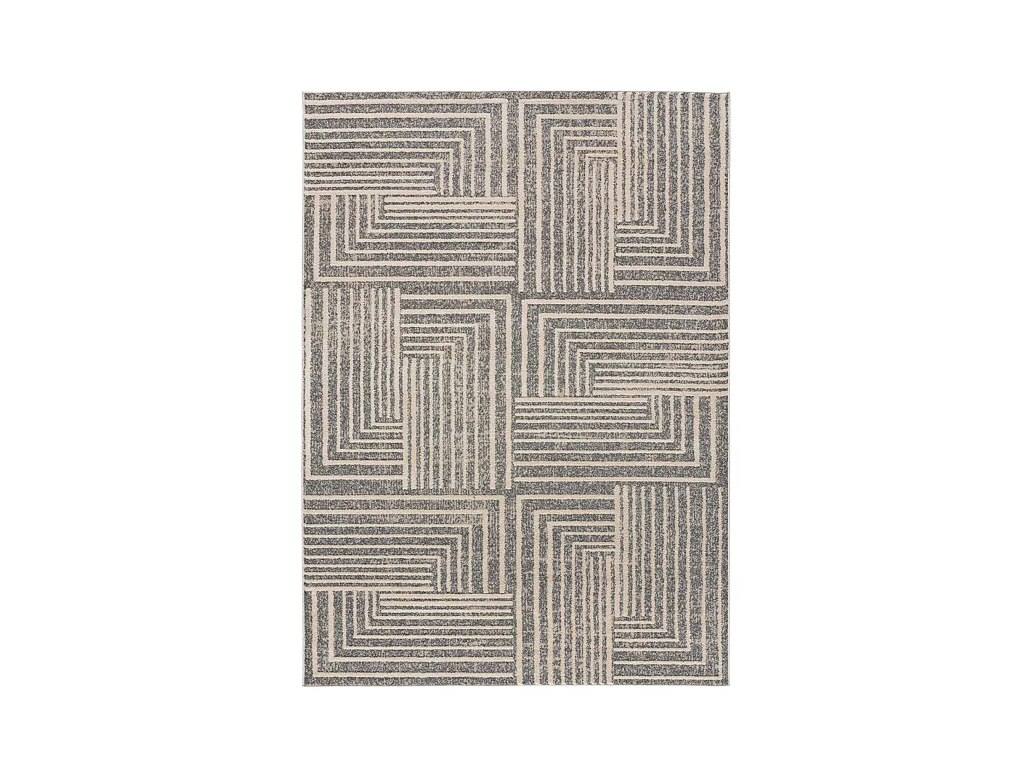 Alfombra interior  - geométrico - gris - 140 x 200 cm - PAULA