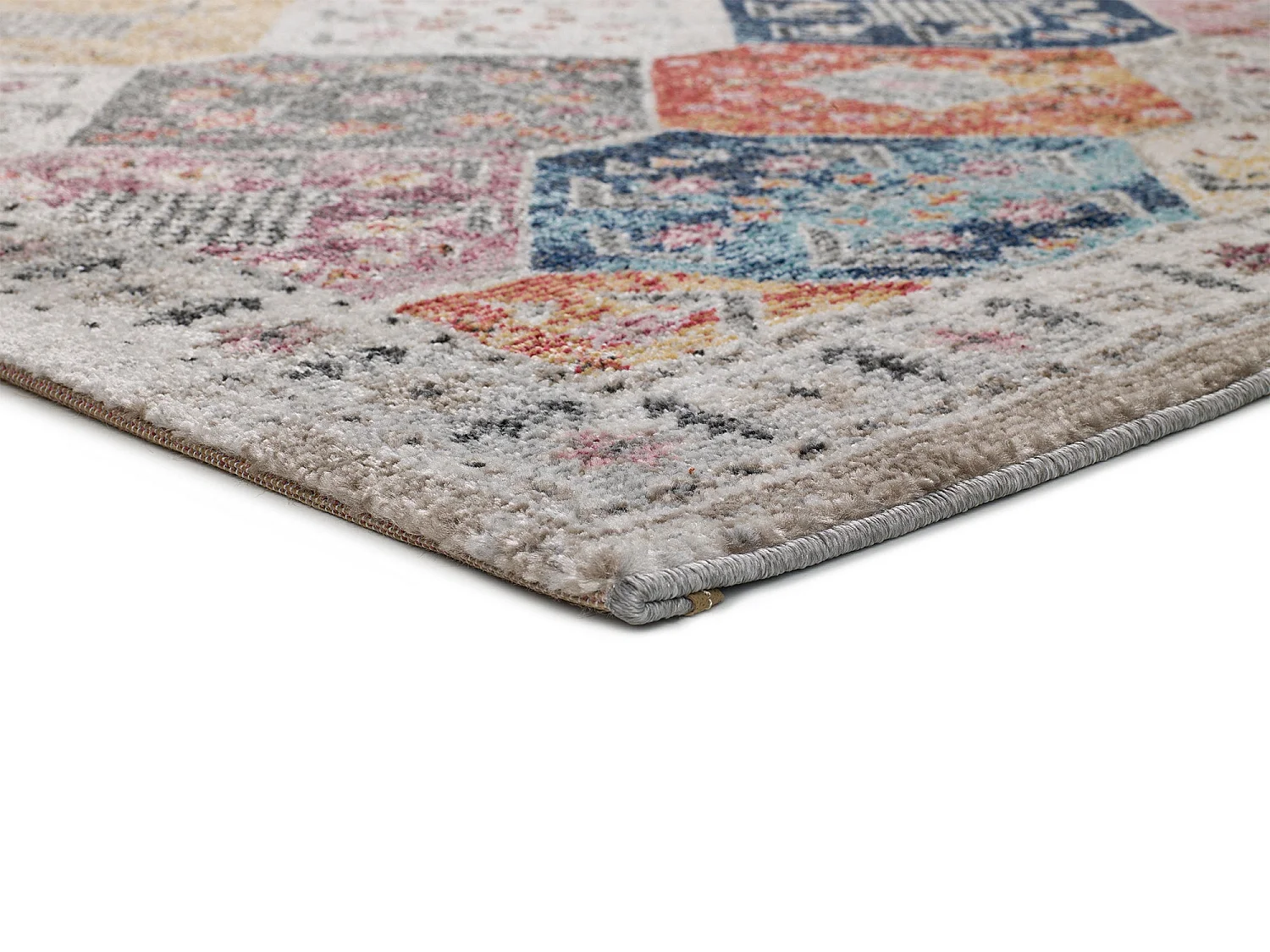 Tapis intérieur - ethnique - multicolore - 60 x 120 cm - MIRVA