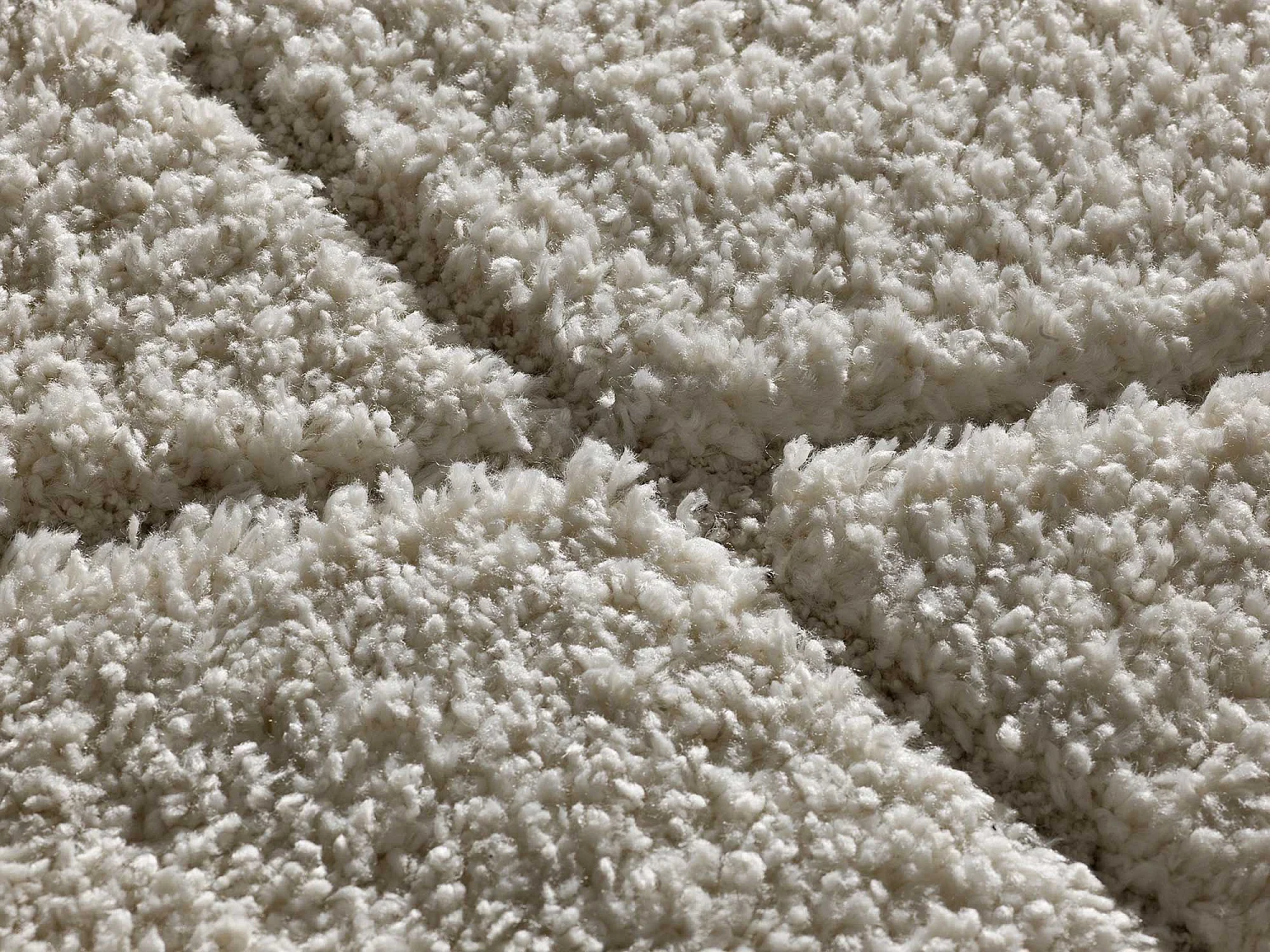 Tapis intérieur - shaggy - blanc - 200 x 290 cm - ATESA
