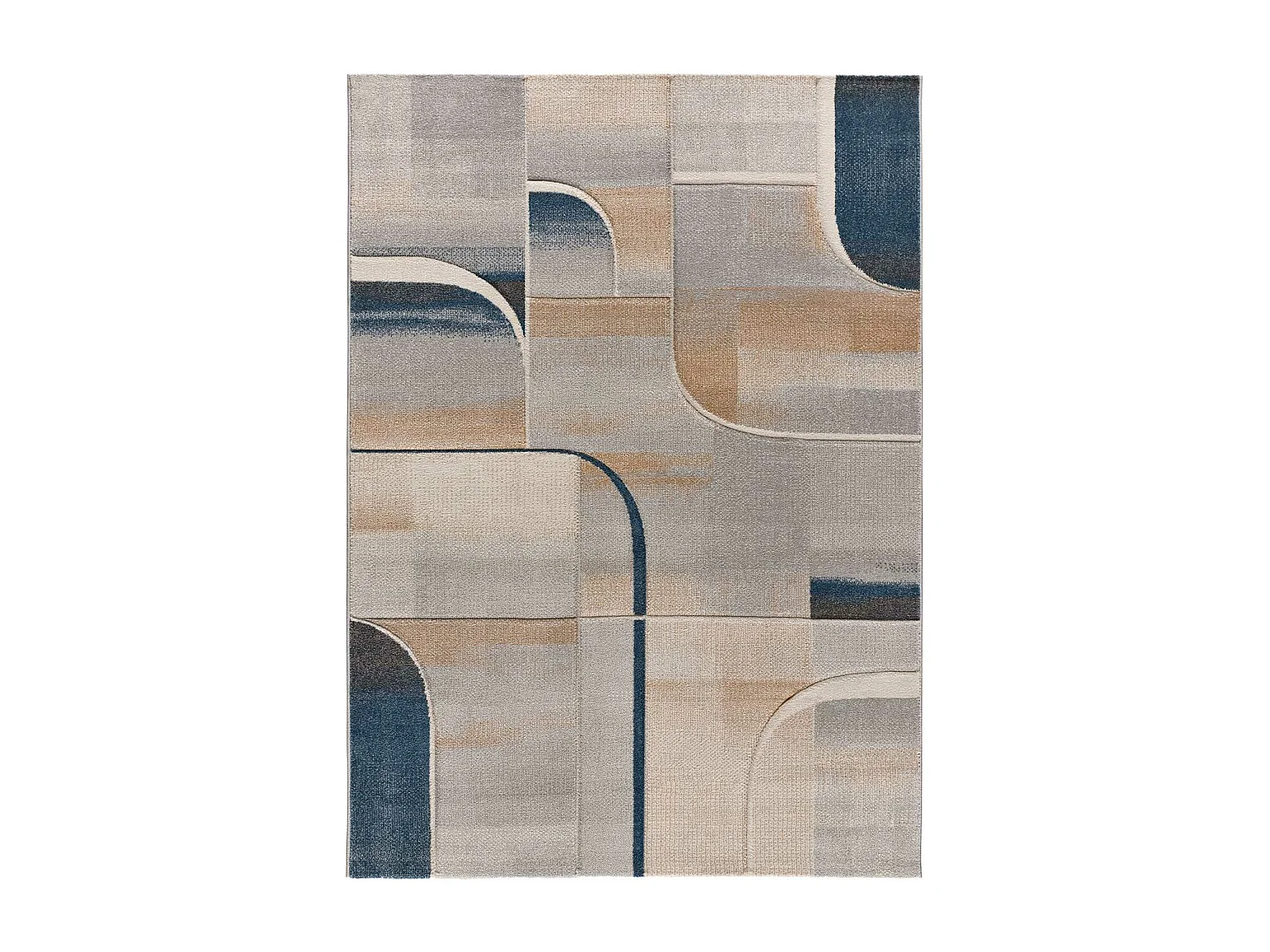 Tappeto interno - astratto - blu - 80 x 150 cm - MEDEL