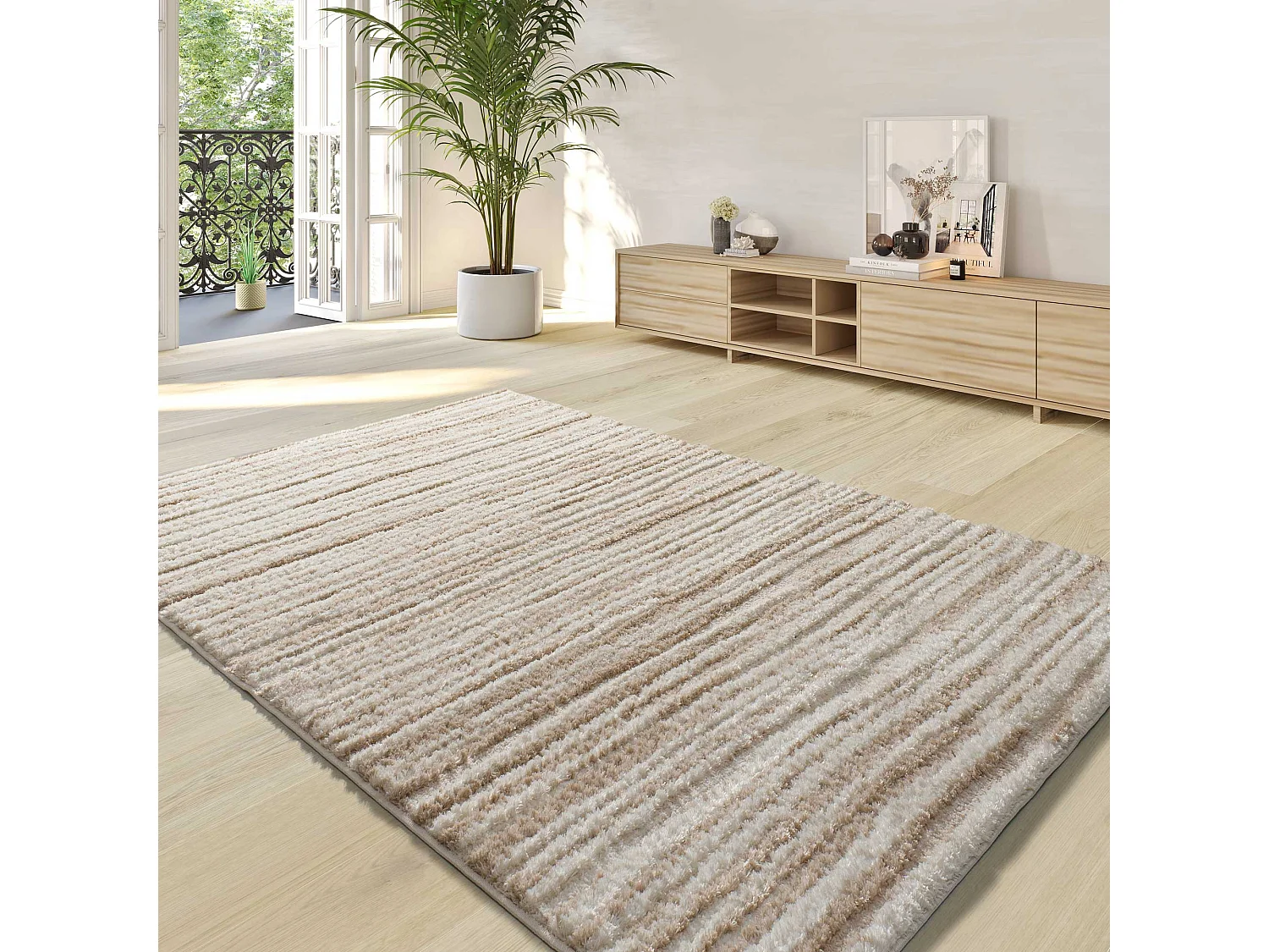 Tappeto interno - scandinavo - beige - 160 x 230 cm - LIMA