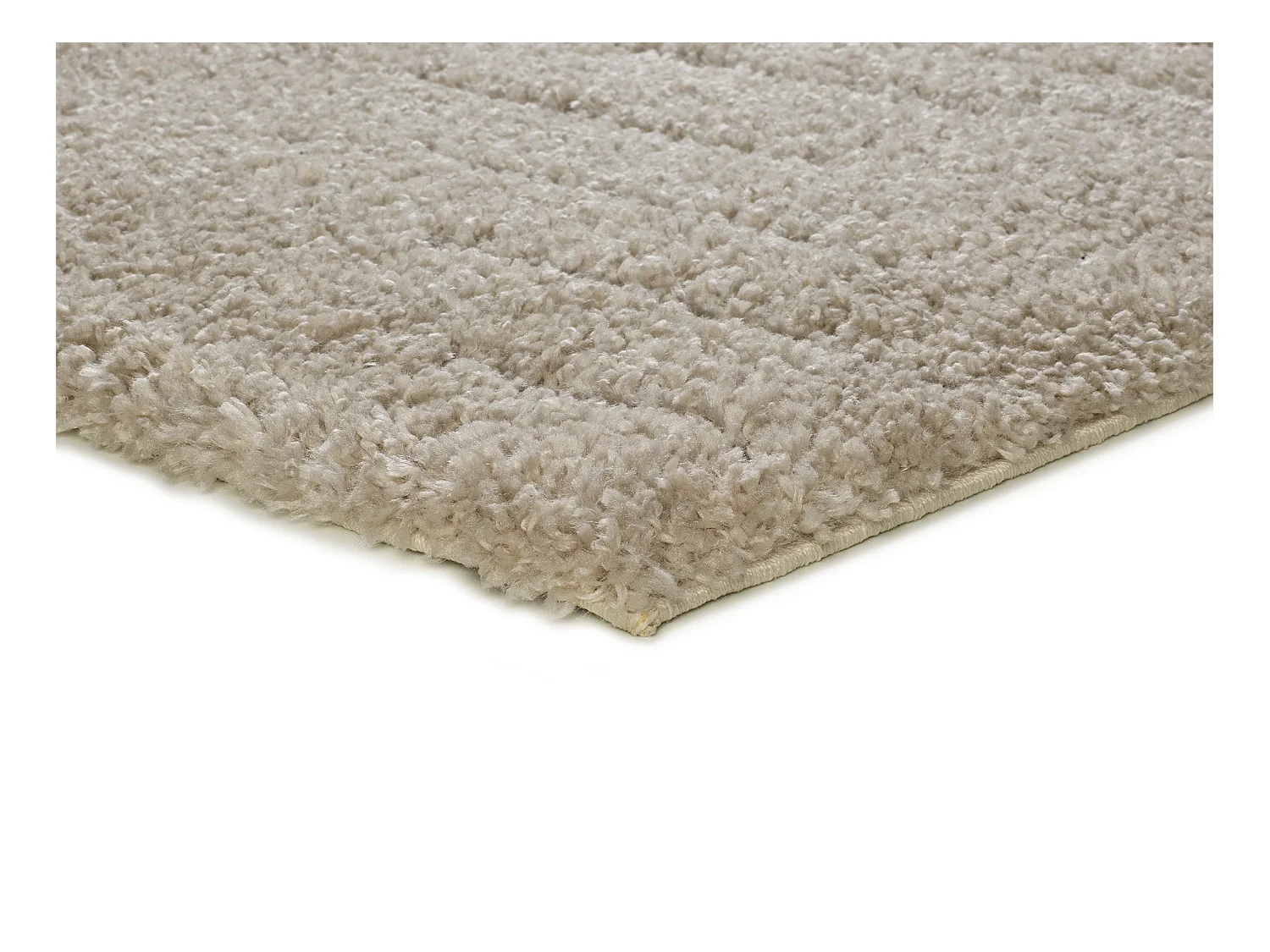 Tappeto interno - shaggy - crema - 60 x 120 cm - ATESA
