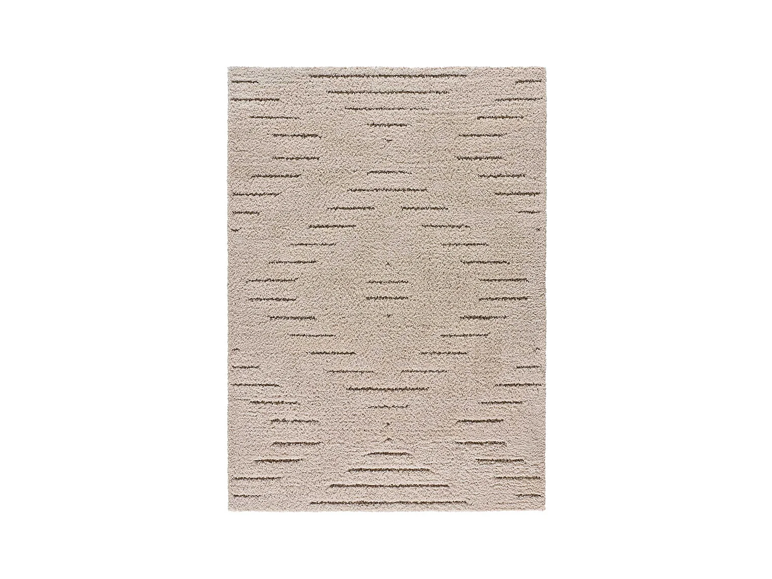 Tappeto interno - shaggy - crema - 60 x 120 cm - ATESA