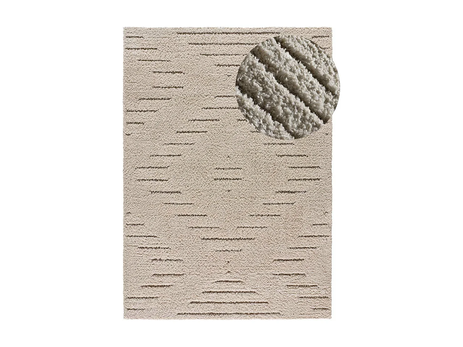 Alfombra interior  - shaggy - crema - 60 x 120 cm - ATESA