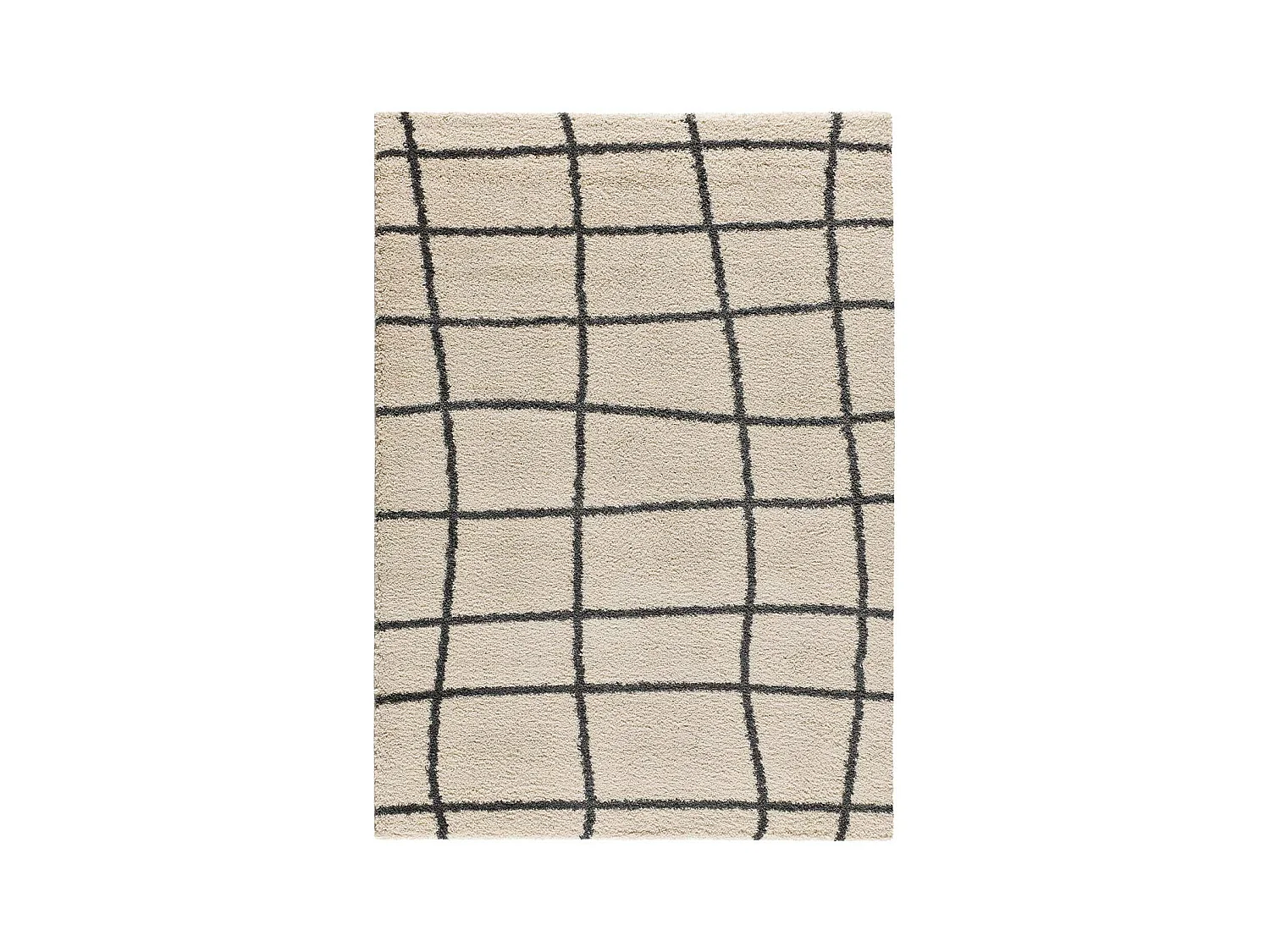 Alfombra interior  - shaggy escandinavo - blanco - 80 x 150 cm - ATLAS