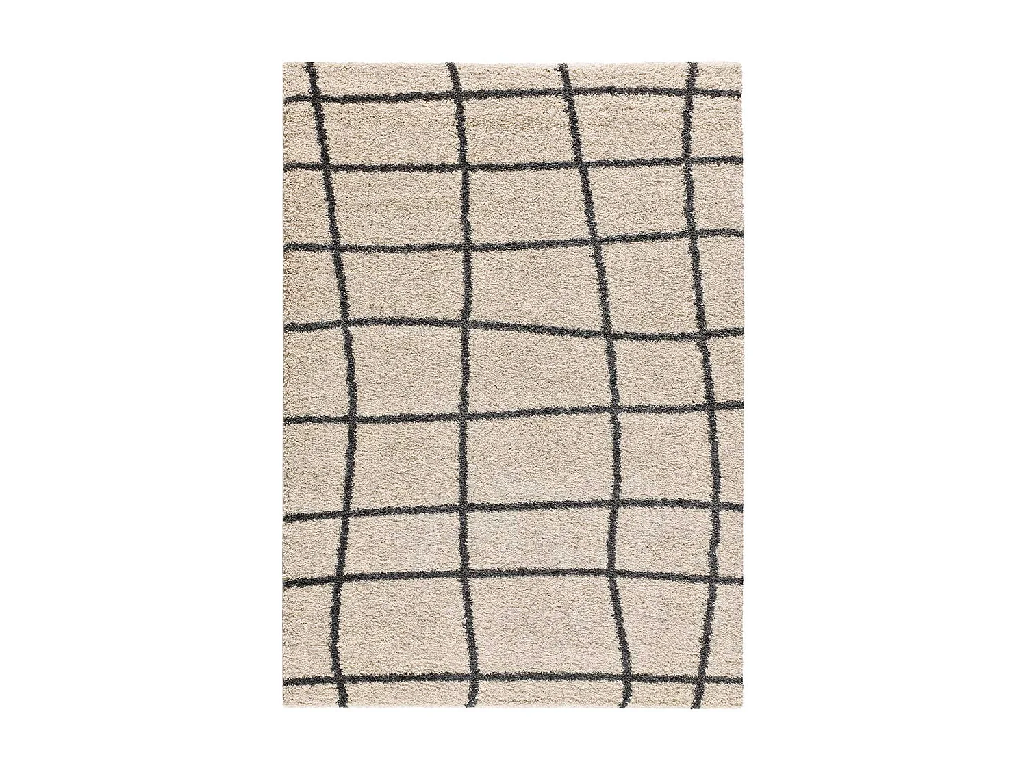 Tapete interior - shaggy escandinavo - branco - 80 x 150 cm - ATLAS