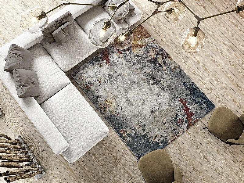 Kurzflorteppiche - abstrakt - mehrfarbig - 160x230 cm - GRAFFITI