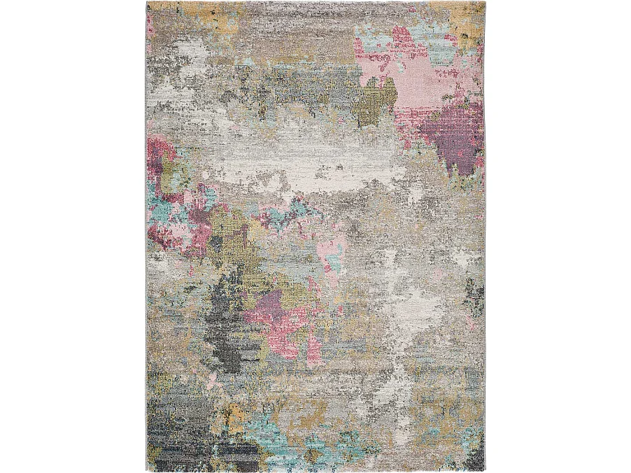 Tapis intérieur - abstrait - multicolore - 80 x 150 cm - AMIRA