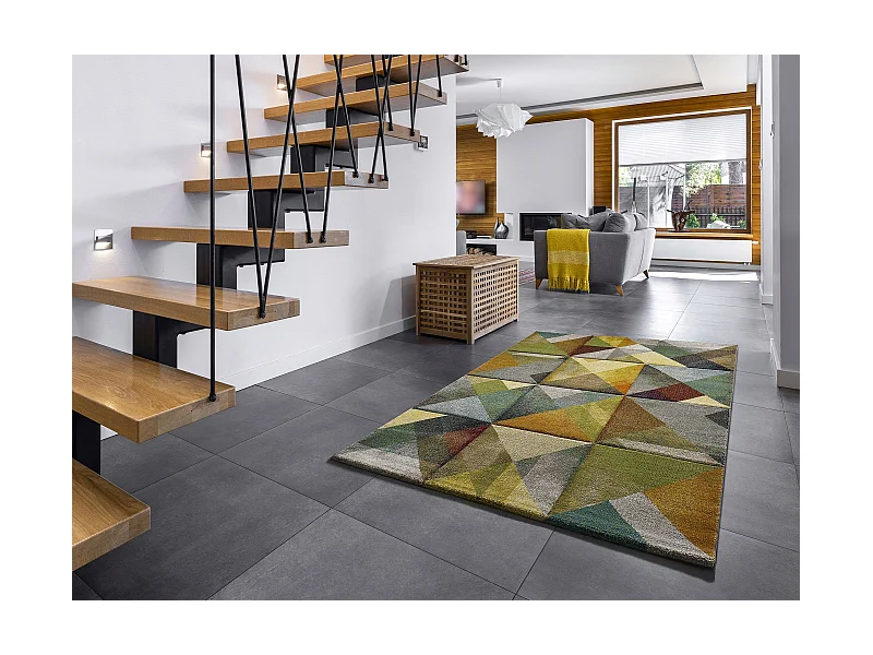 Kurzflorteppiche - geometrisch - mehrfarbig - 160x230 cm - MATRIX