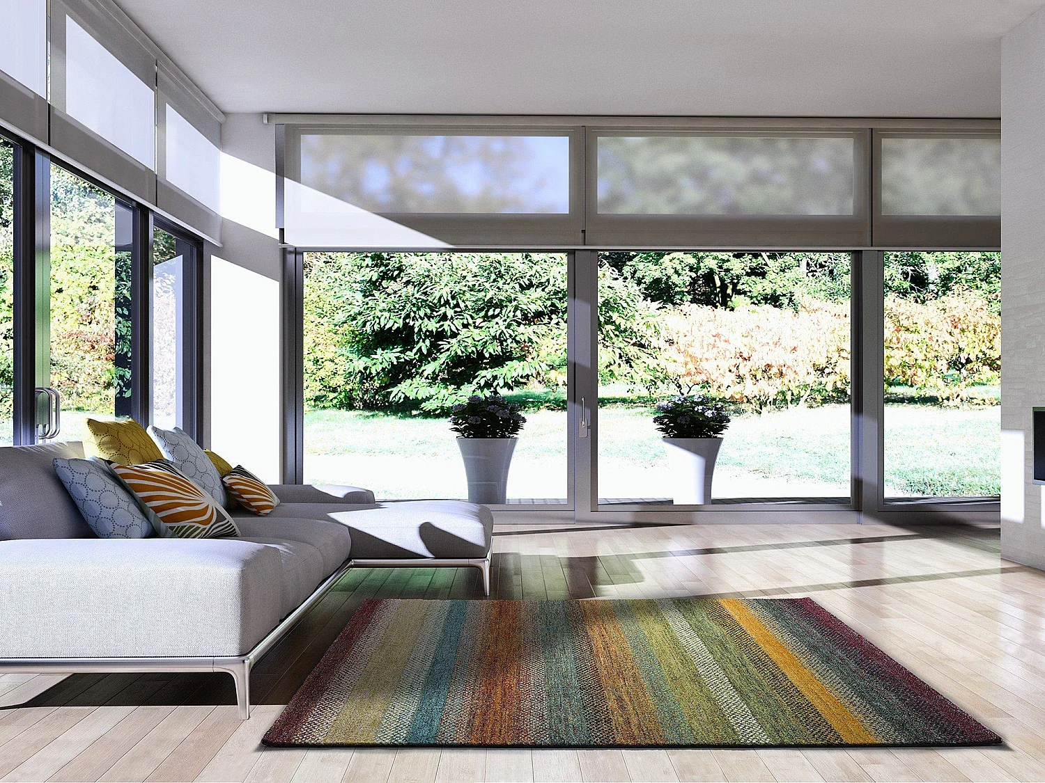 Tappeto interno - astratto - multicolore - 160 x 230 cm - GIO