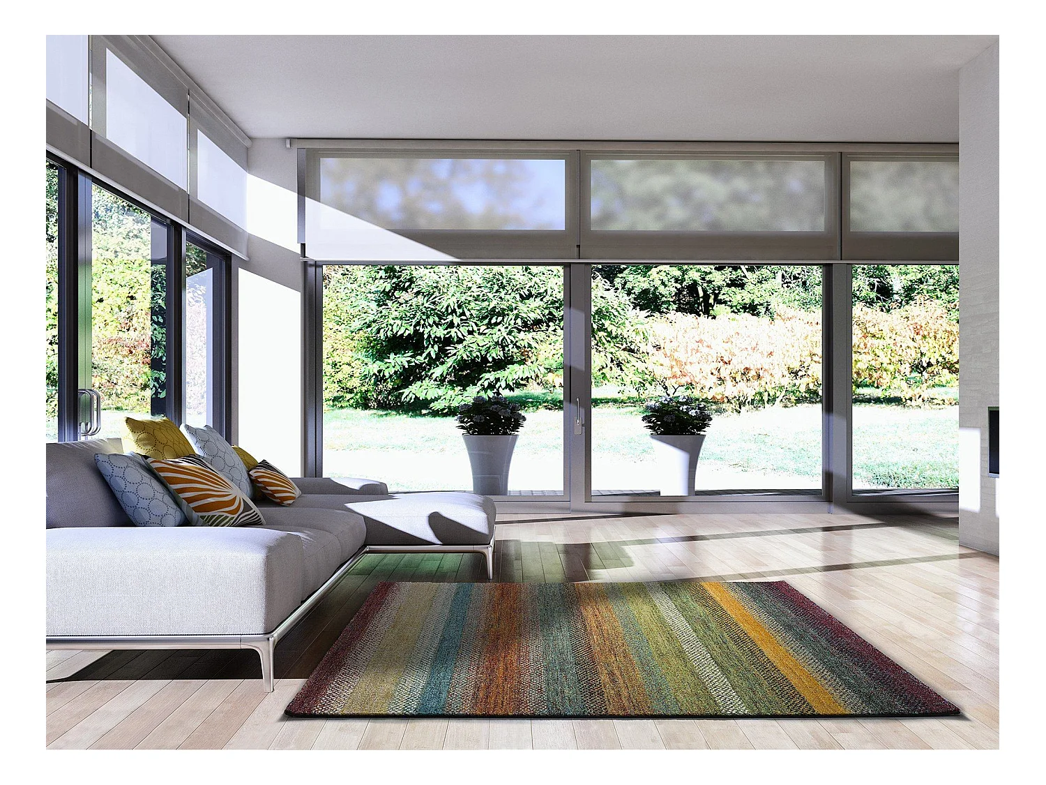 Tapis intérieur - abstrait - multicolore - 160 x 230 cm - GIO
