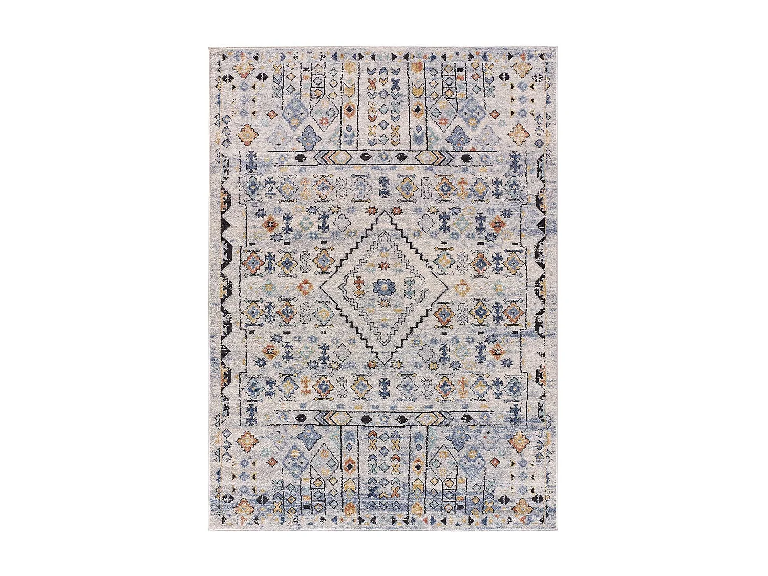 Tapis intérieur - ethnique - multicolore - 140 x 200 cm - MABEL