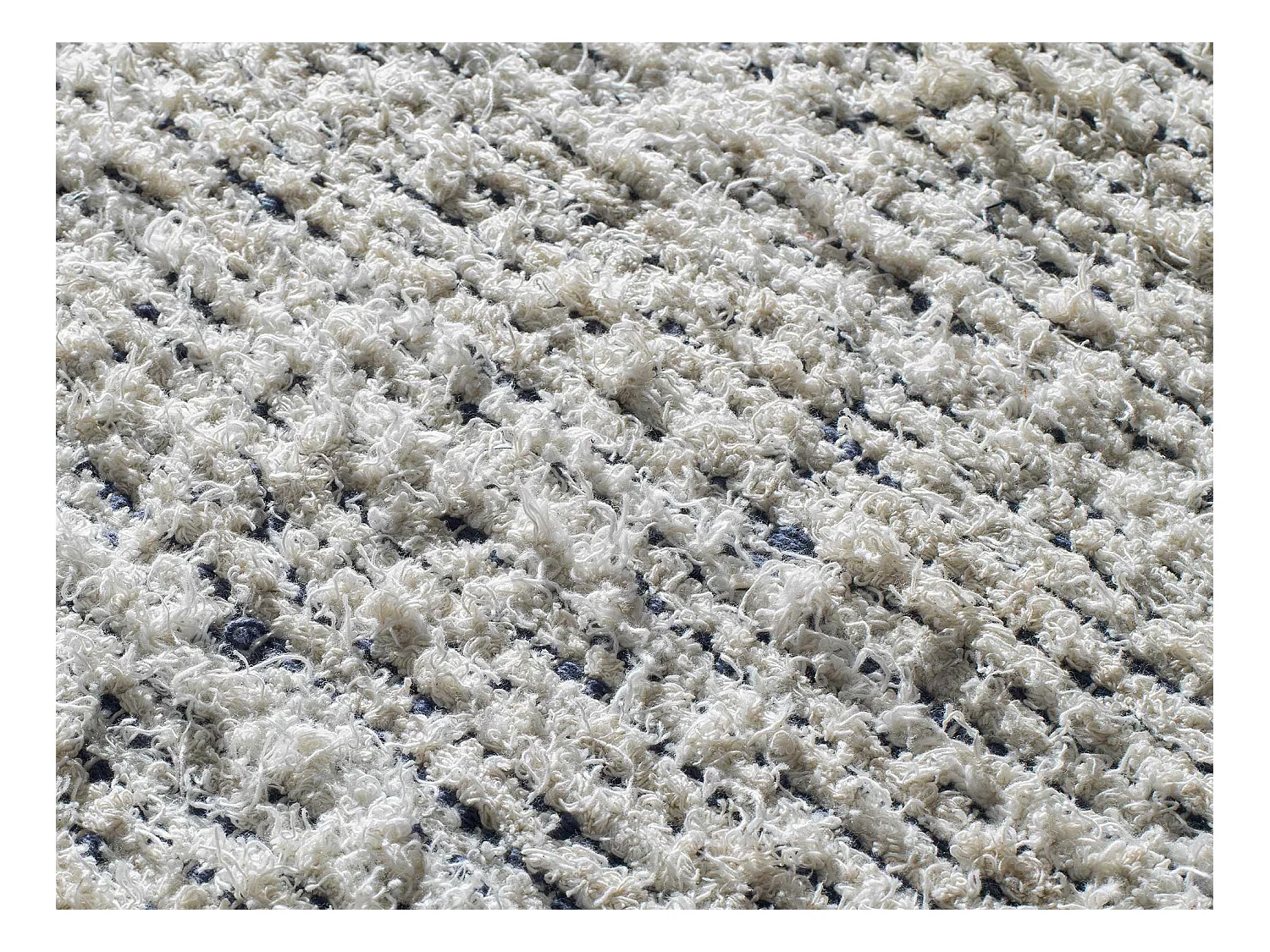 Alfombra interior  - semi-lisa - blanco - 160 x 230 cm - REIMAGINE