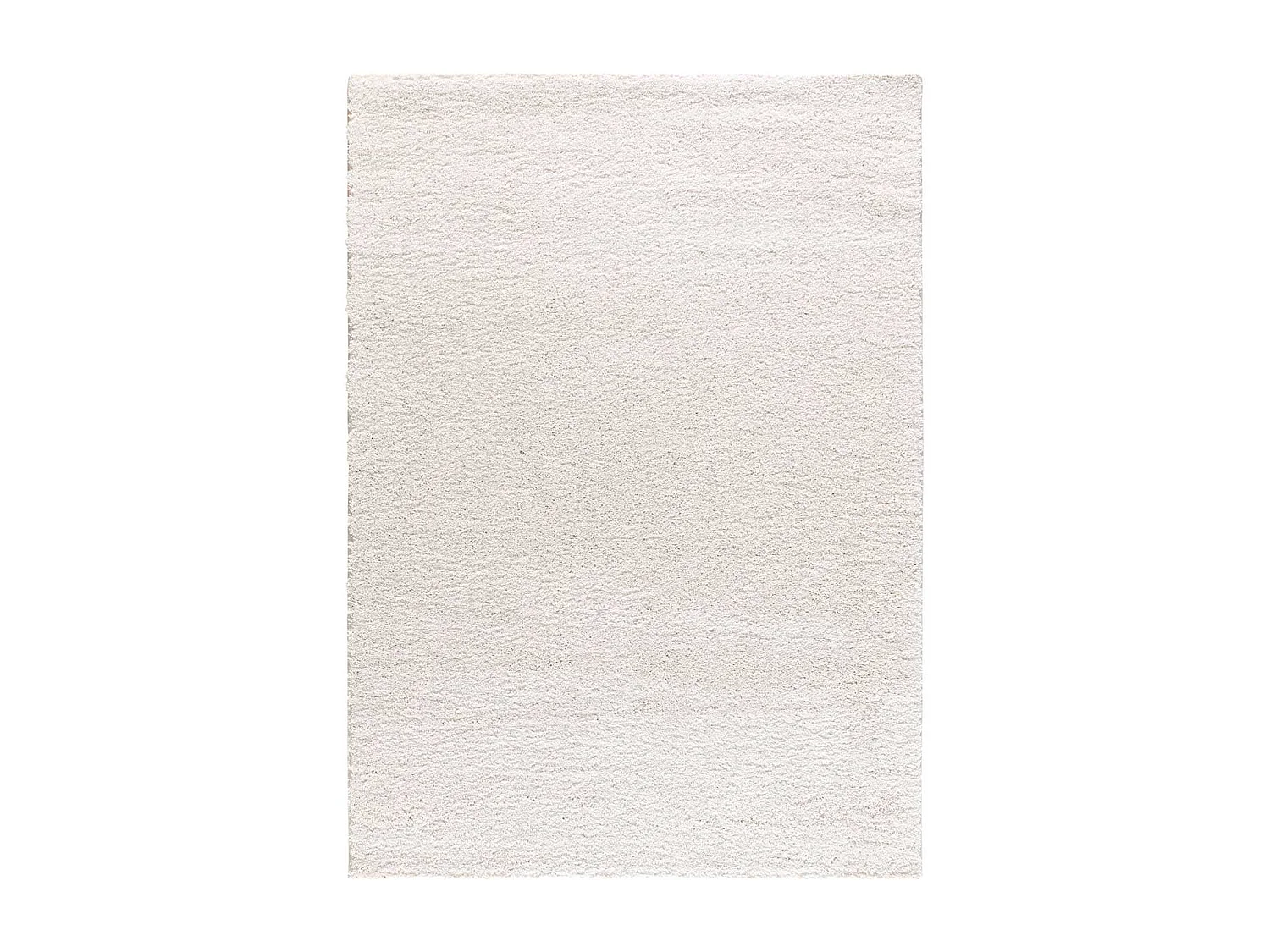 Tapis intérieur - shaggy uni - blanc - 160 x 230 cm - ATLAS