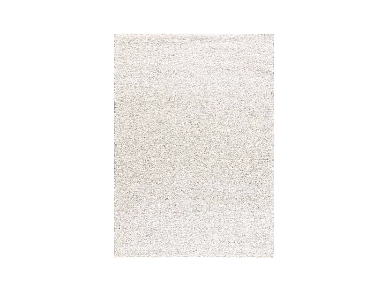 Tapis intérieur - shaggy uni - blanc - 160 x 230 cm - ATLAS