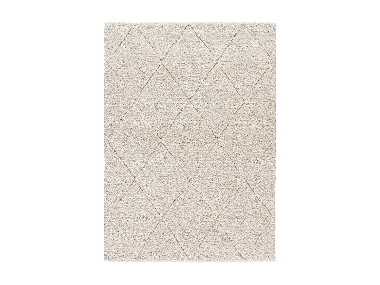 Tappeto interno - shaggy - bianco - 60 x 120 cm - ATESA