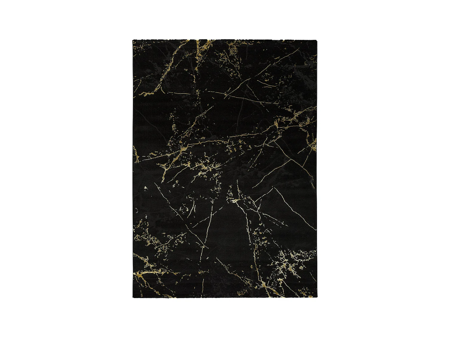 Alfombra interior  - abstracto - negro - 140 x 200 cm - GOLD