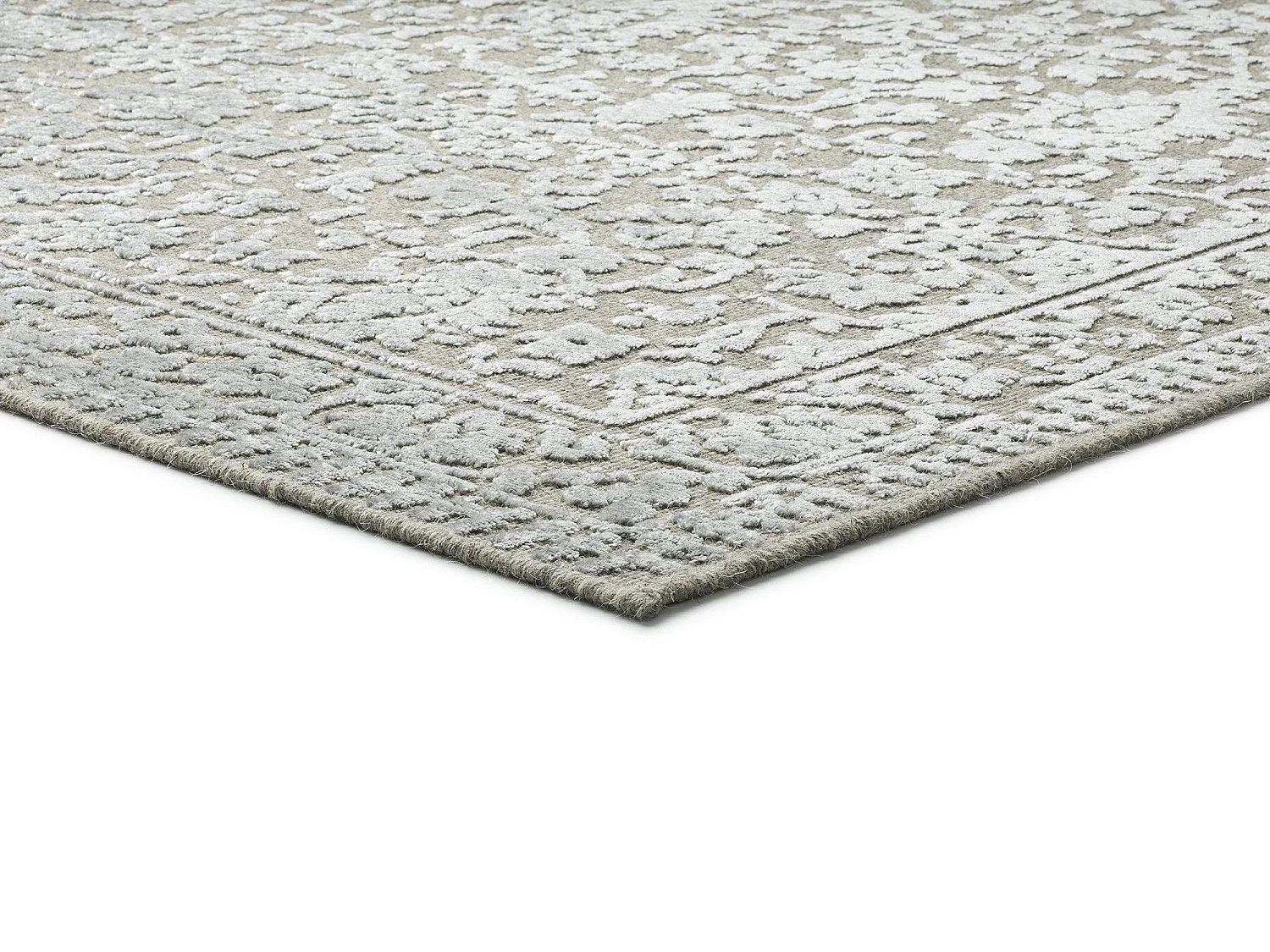 Tapis intérieur - vintage - argent - 140 x 200 cm - ISABELLA