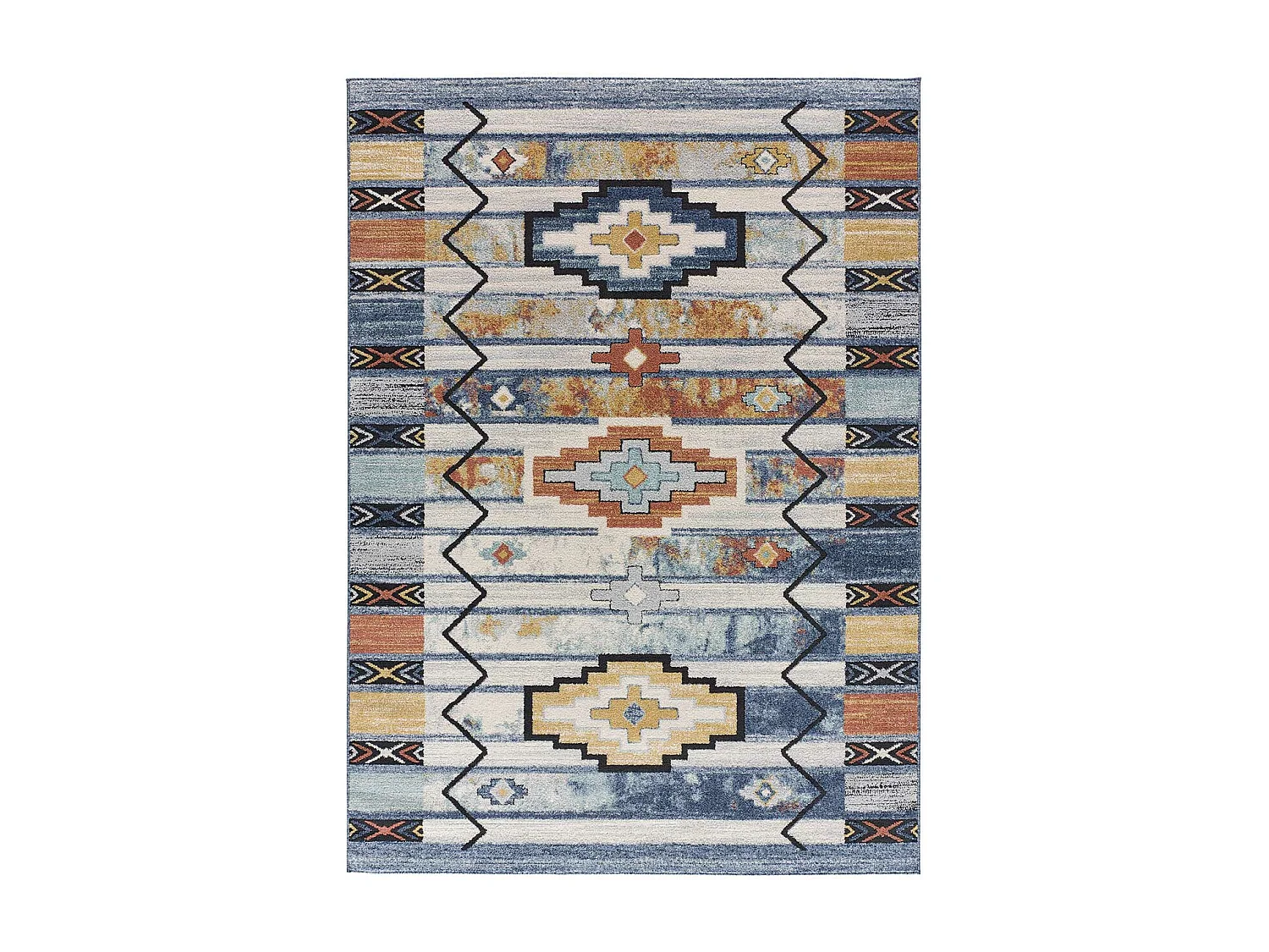 Alfombra interior  - étnico - multicolor - 80 x 150 cm - MABEL