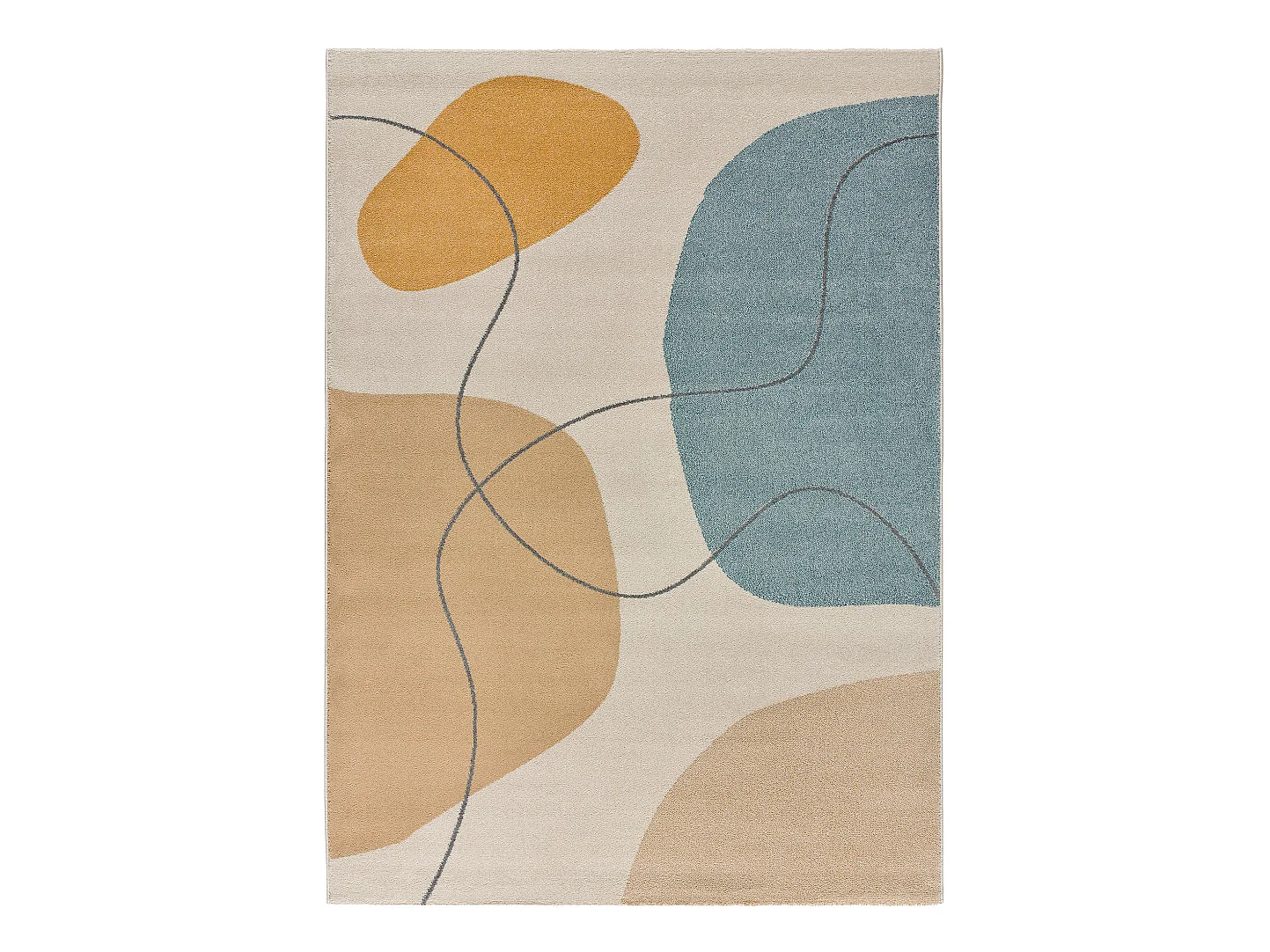 Alfombra interior  - formas orgánicas - multicolor - 160 x 230 cm - NEW YORK