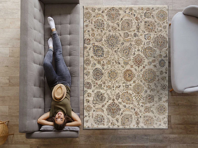 Tapete interior - vintage - multicolorido - 100 x 150 cm - SAMARKAND