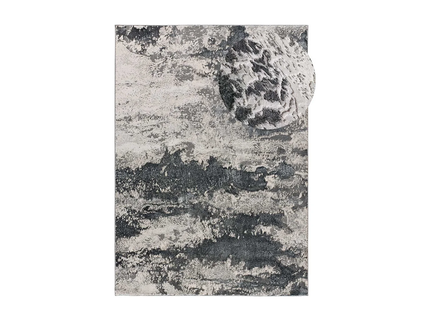 Tappeto interno - astratto - grigio - 140 x 200 cm - AGATA