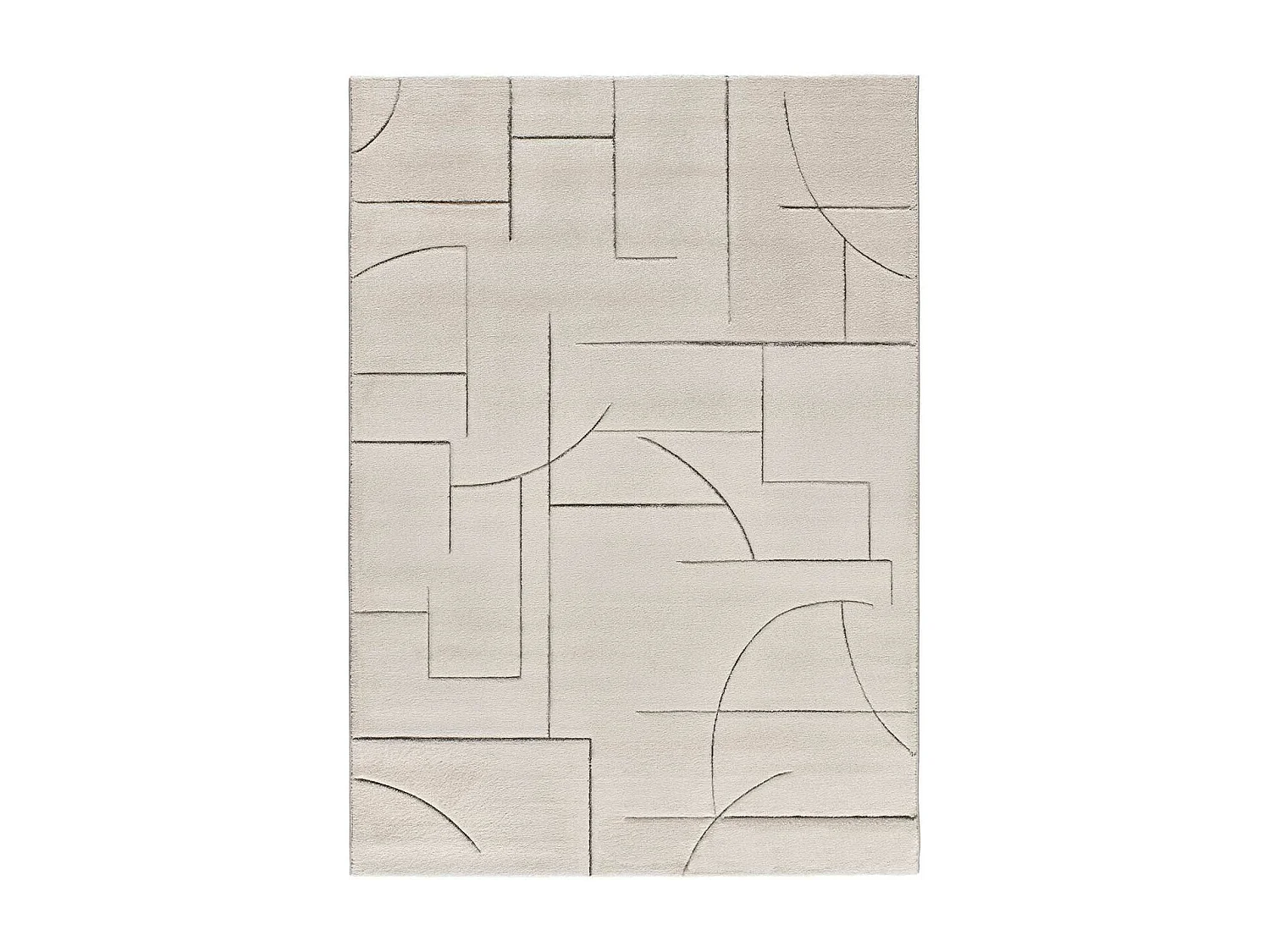 Alfombra interior  - geométrico - crema - 160 x 230 cm - LENA