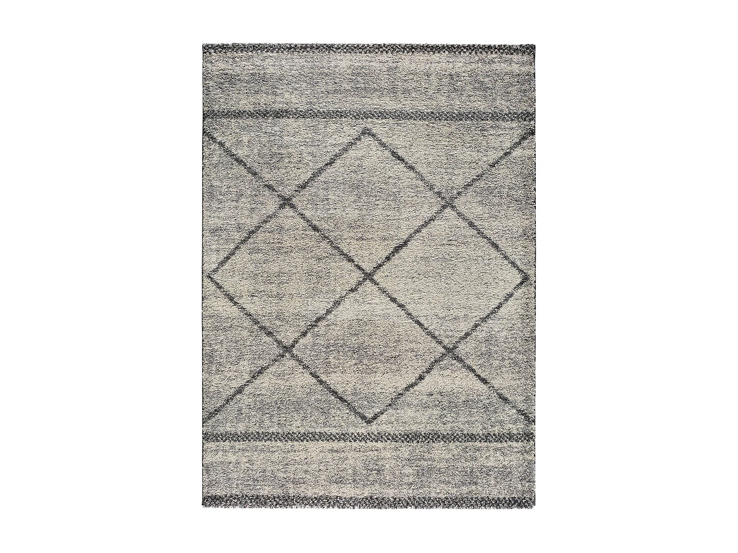 Tappeto interno - etnico - grigio - 133 x 190 cm - KASBAH