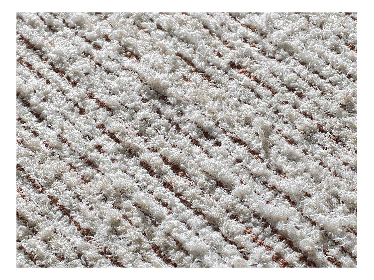 Tapis intérieur - semi-uni - crème - 120 x 170 cm - REIMAGINE