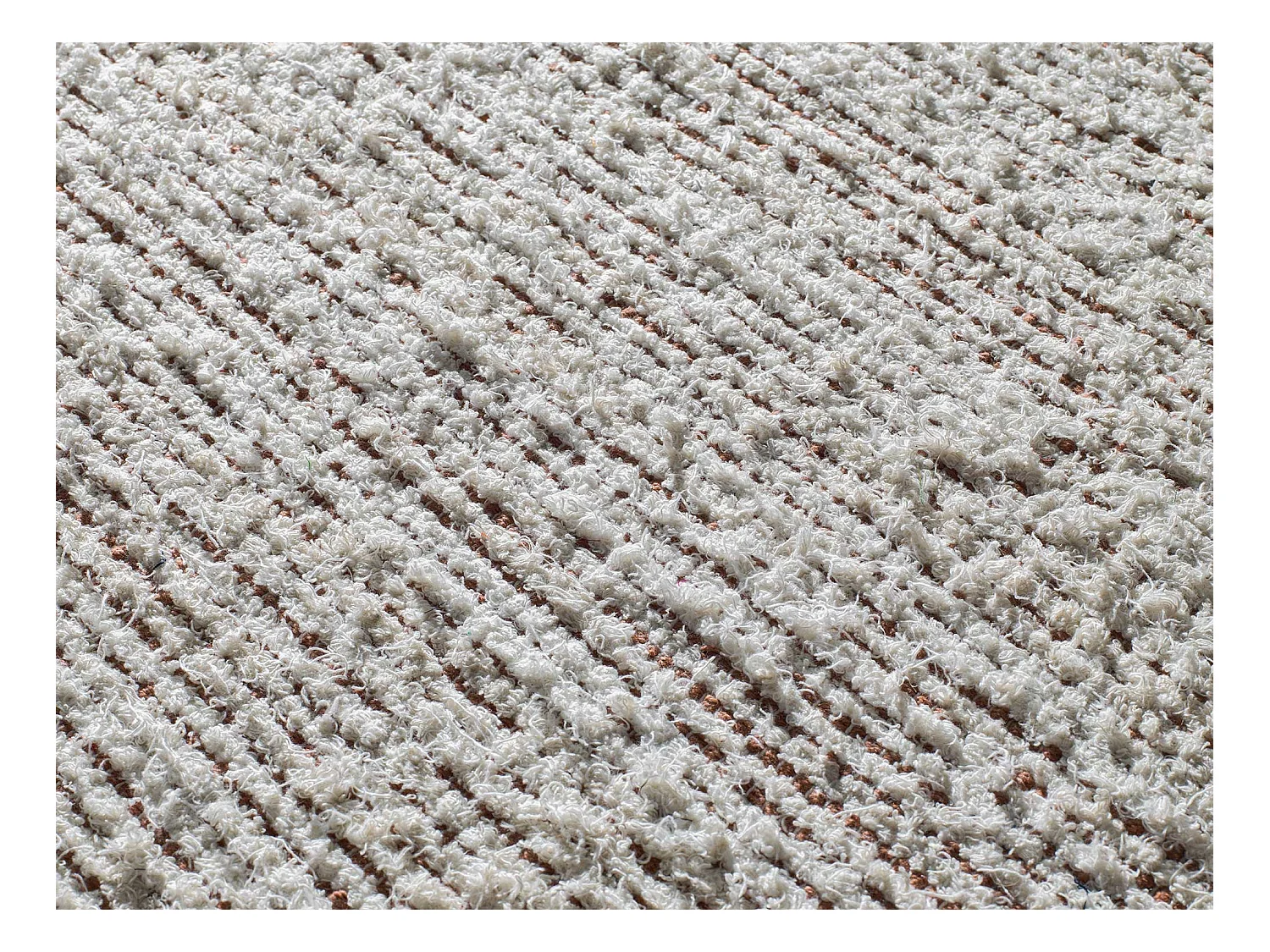 Tapis intérieur - semi-uni - crème - 120 x 170 cm - REIMAGINE