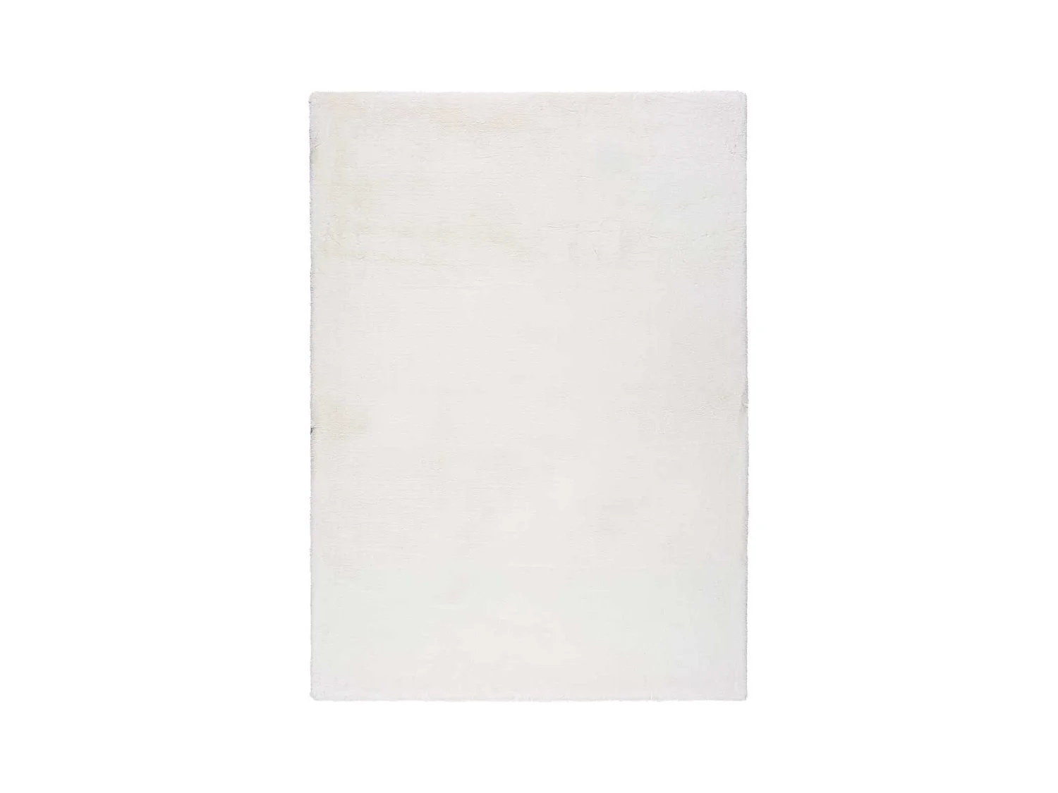 Tapis intérieur - shaggy uni - blanc - 160 x 230 cm - FOX