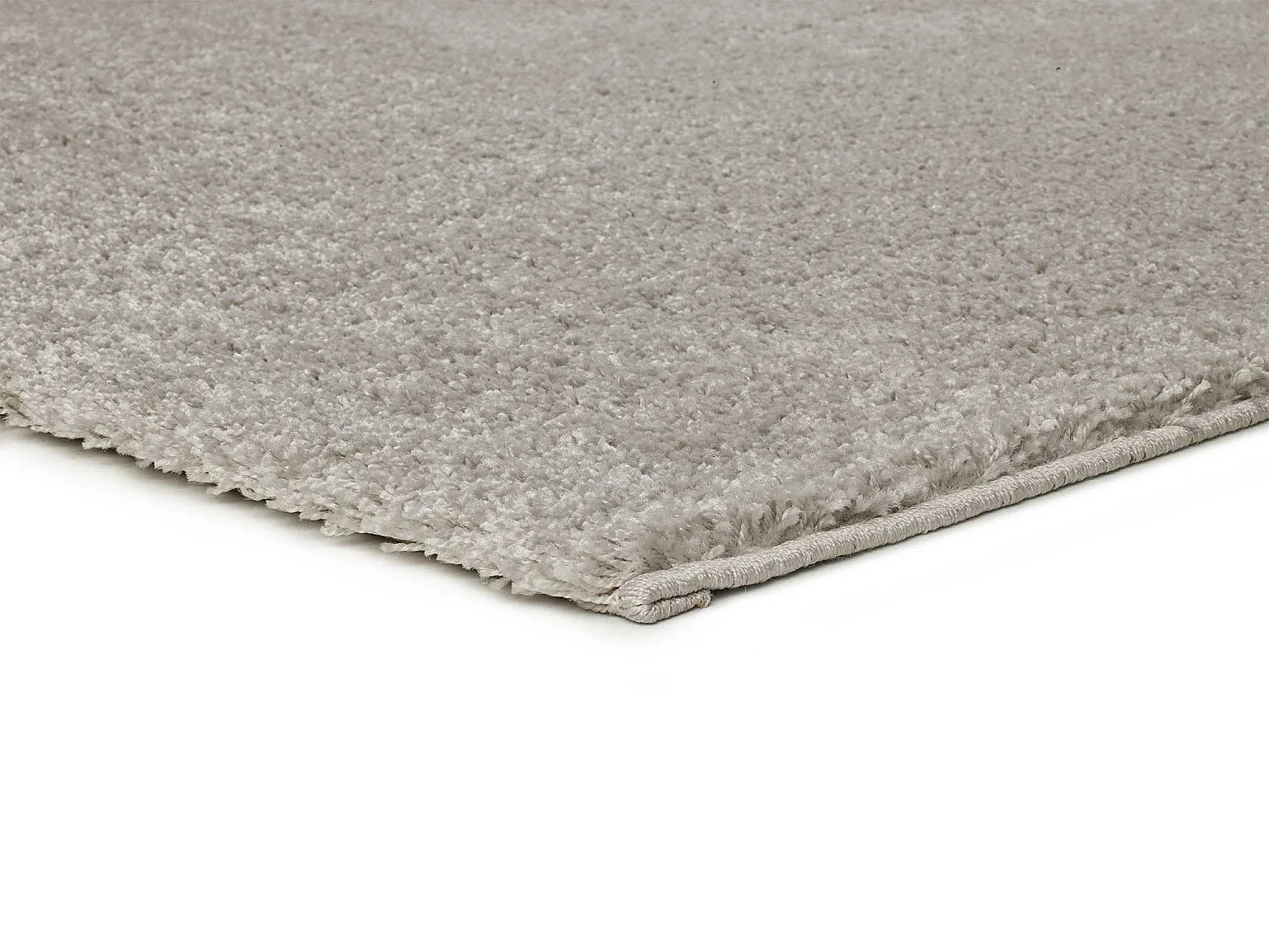 Tapis intérieur - shaggy uni - argent - 120 x 180 cm - ATLAS