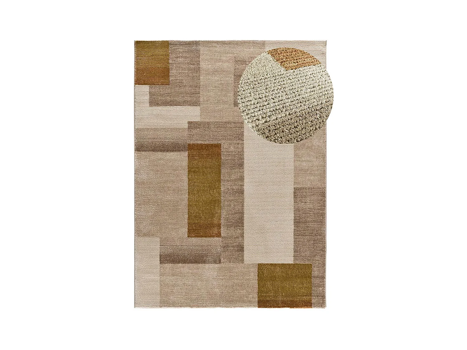 Alfombra interior  - geométrico - multicolor - 140 x 200 cm - MELFI