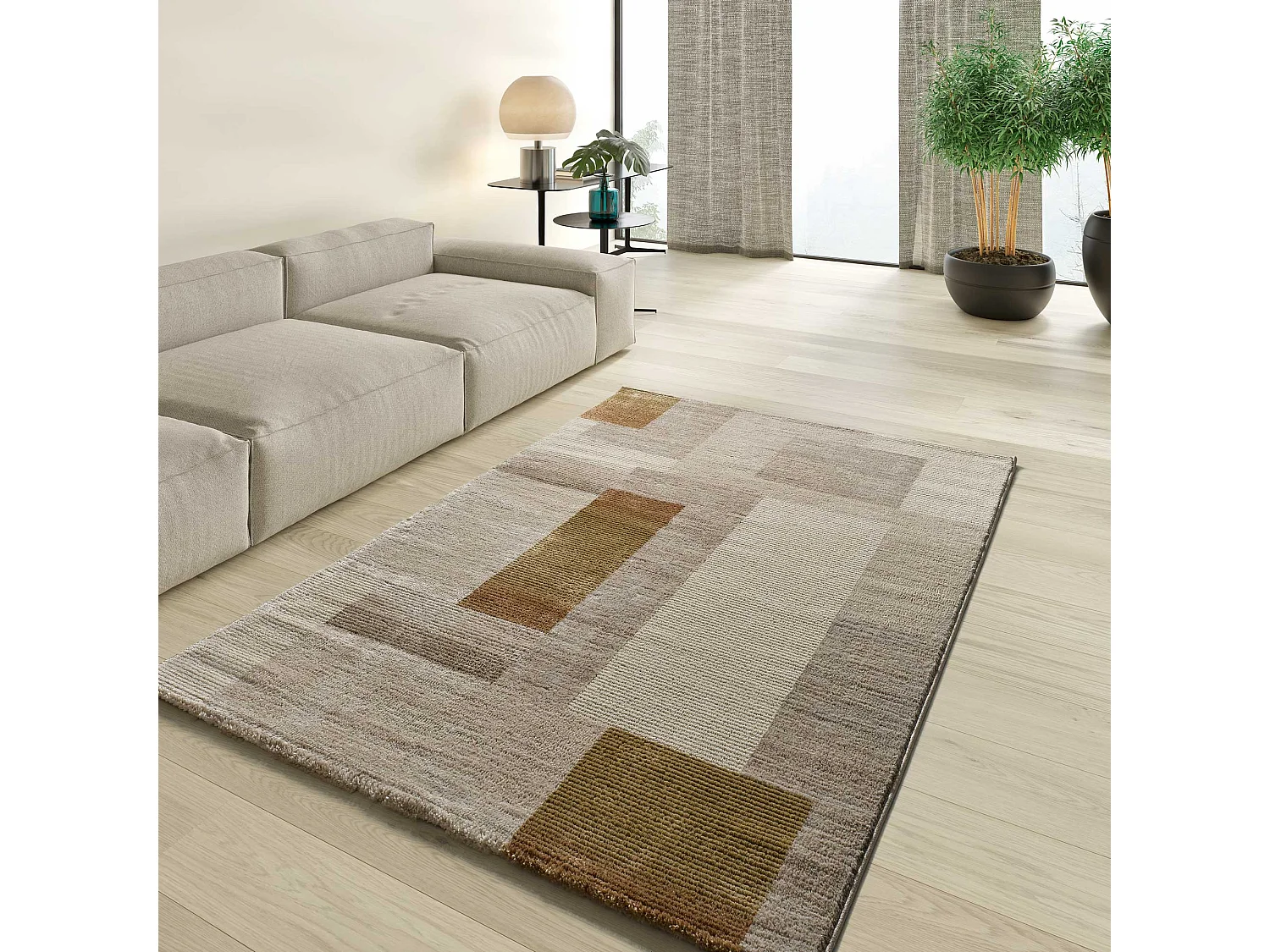 Tappeto interno - geometrico - multicolore - 140 x 200 cm - MELFI